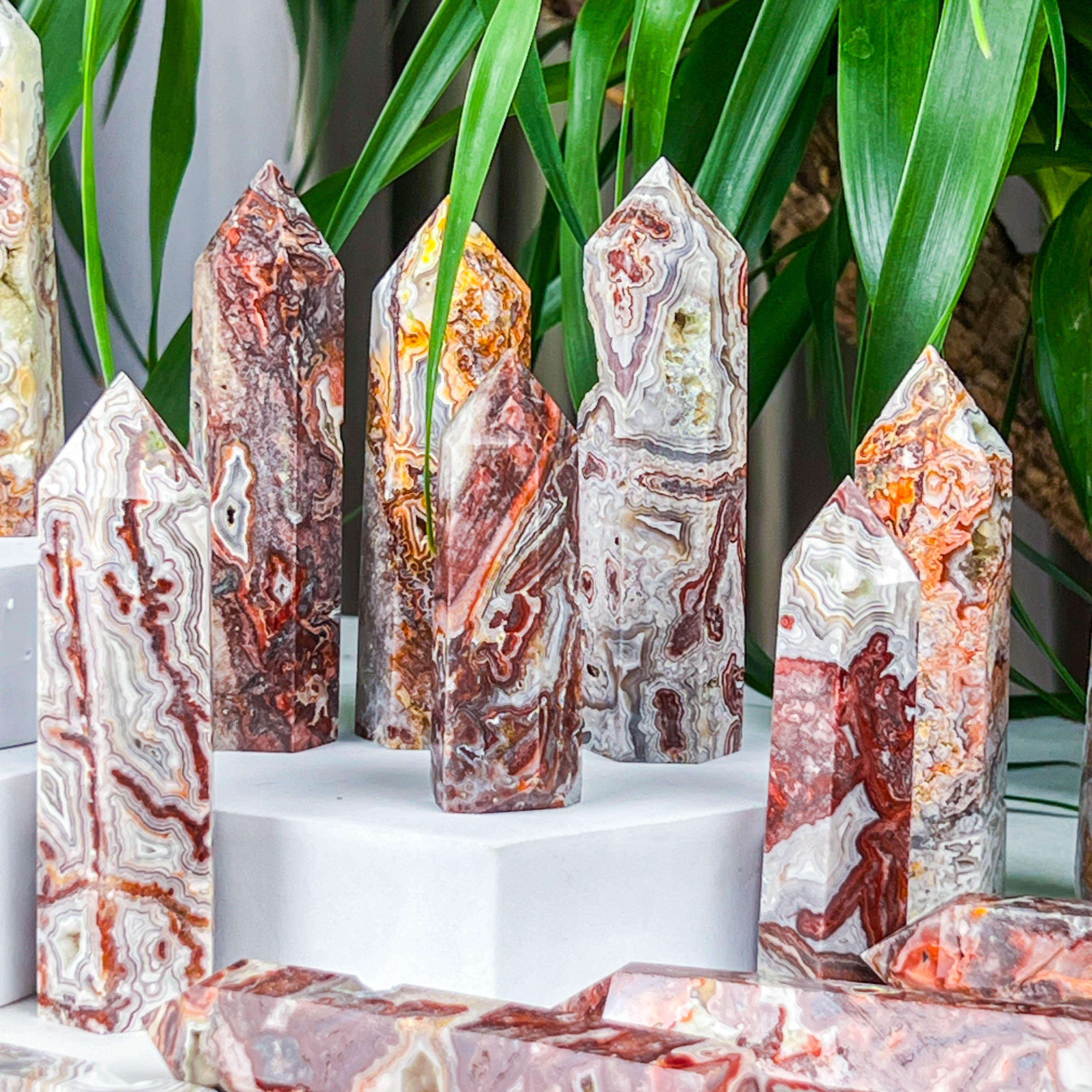 Mexican agate tower