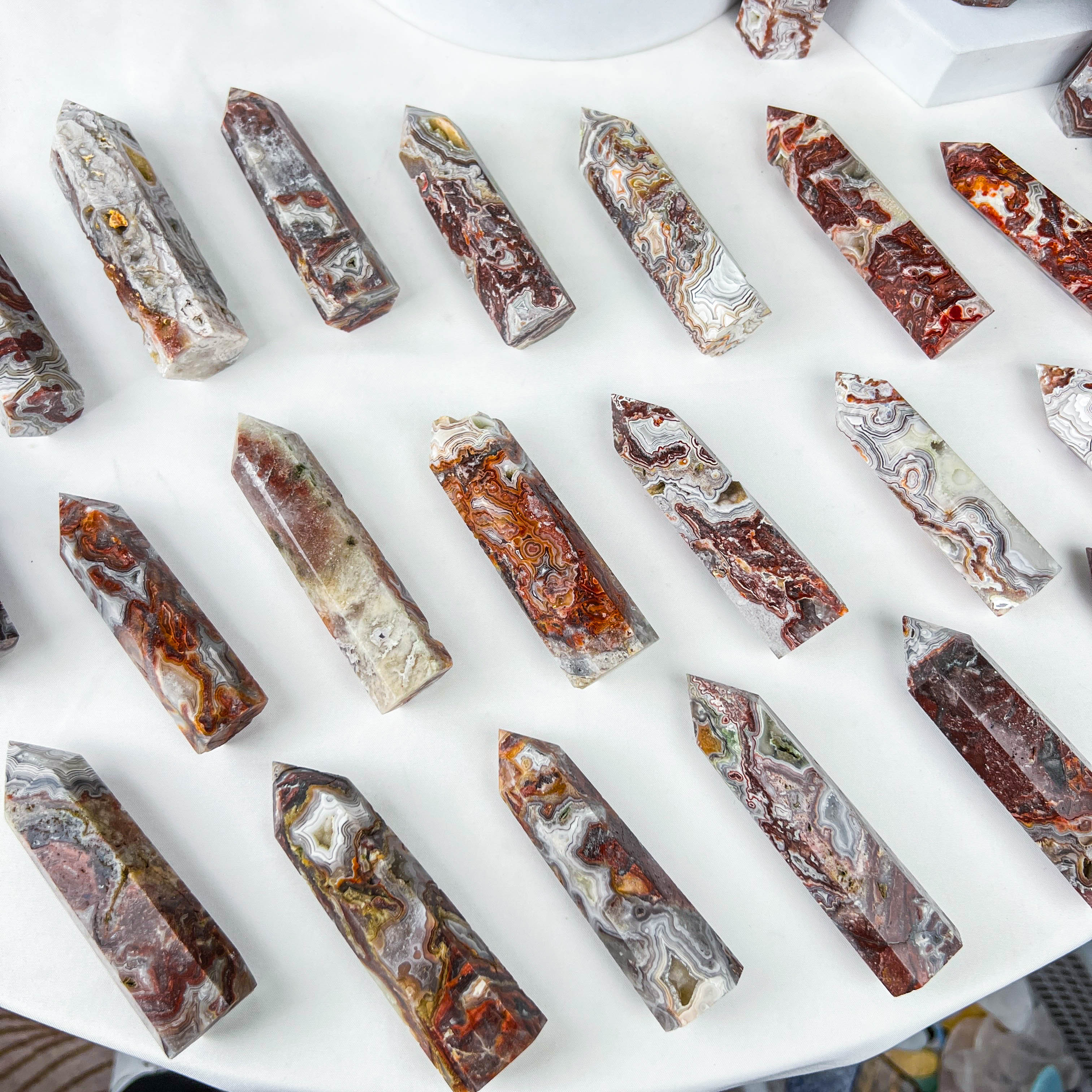 Mexican agate tower