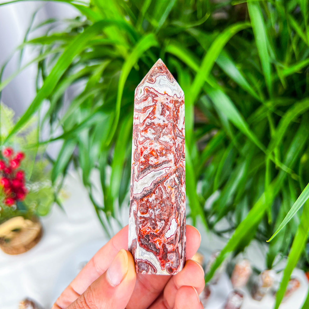 Mexican agate tower