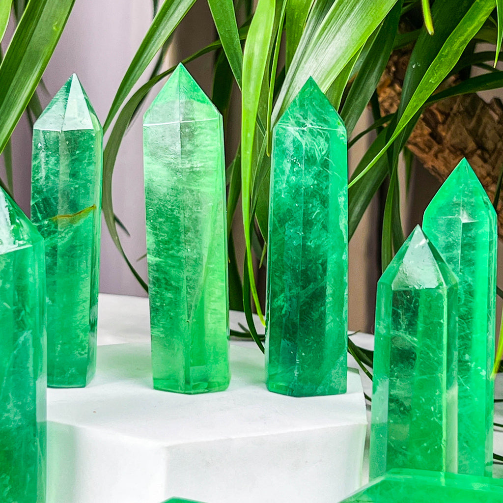 green fluorite tower