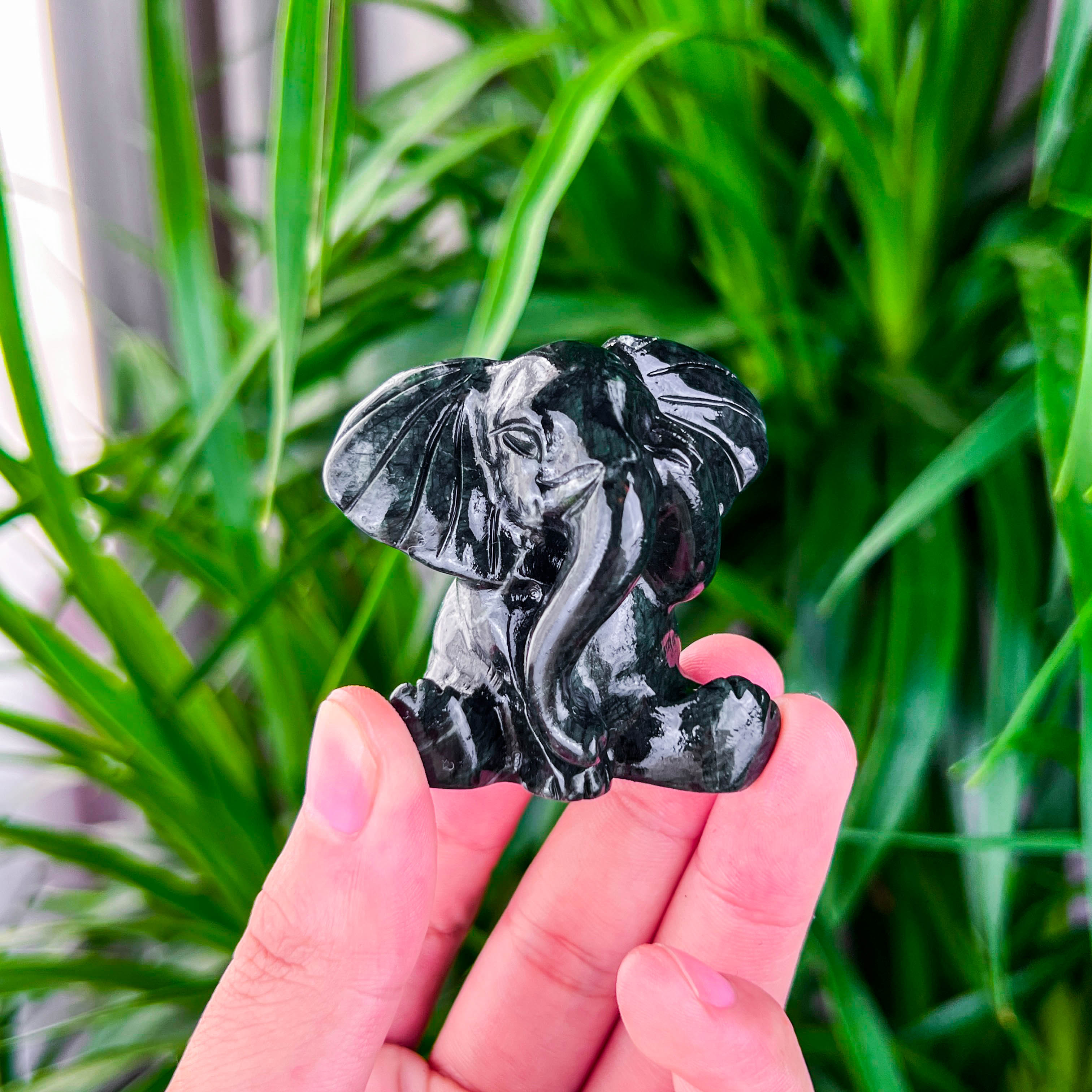 green jade elephant