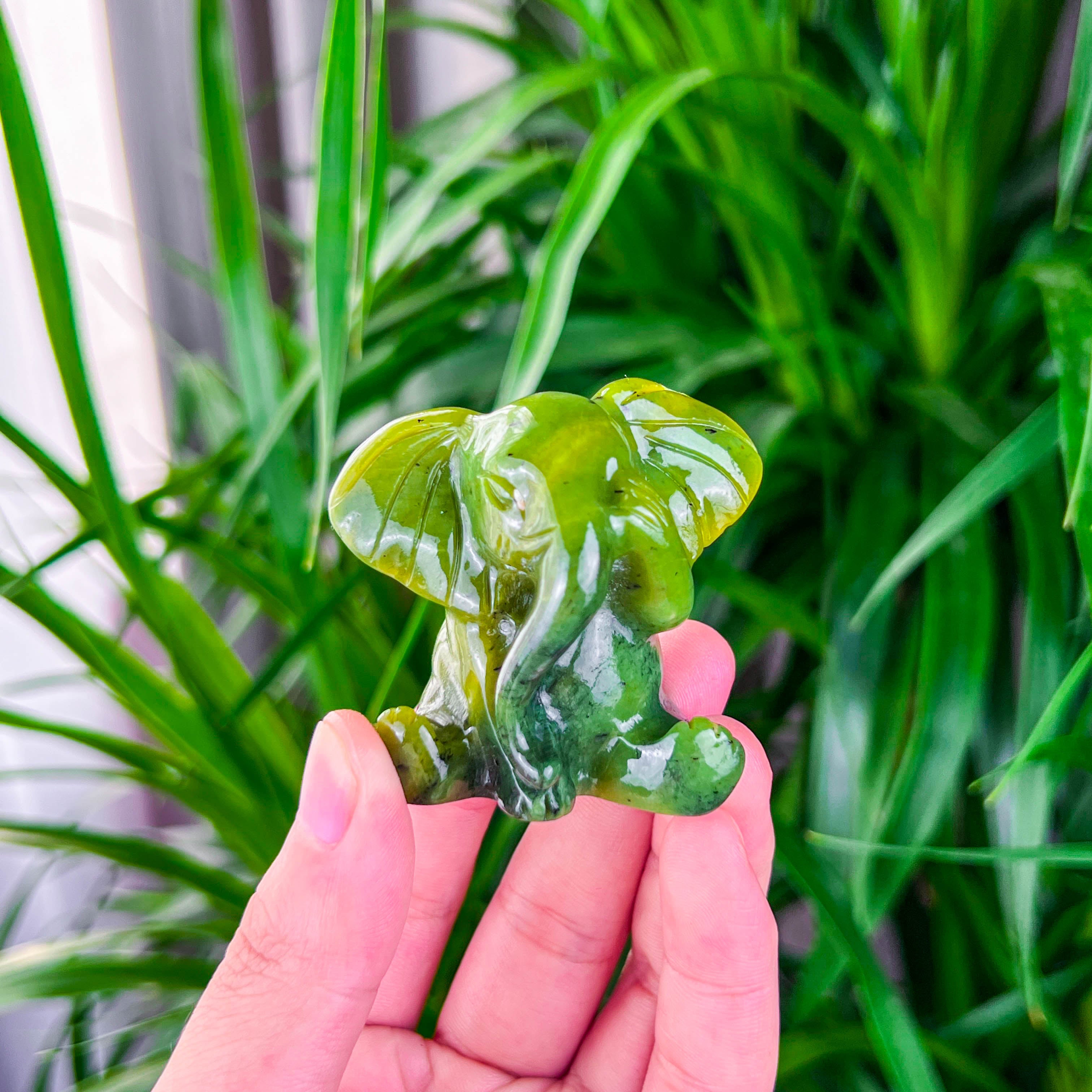 green jade elephant