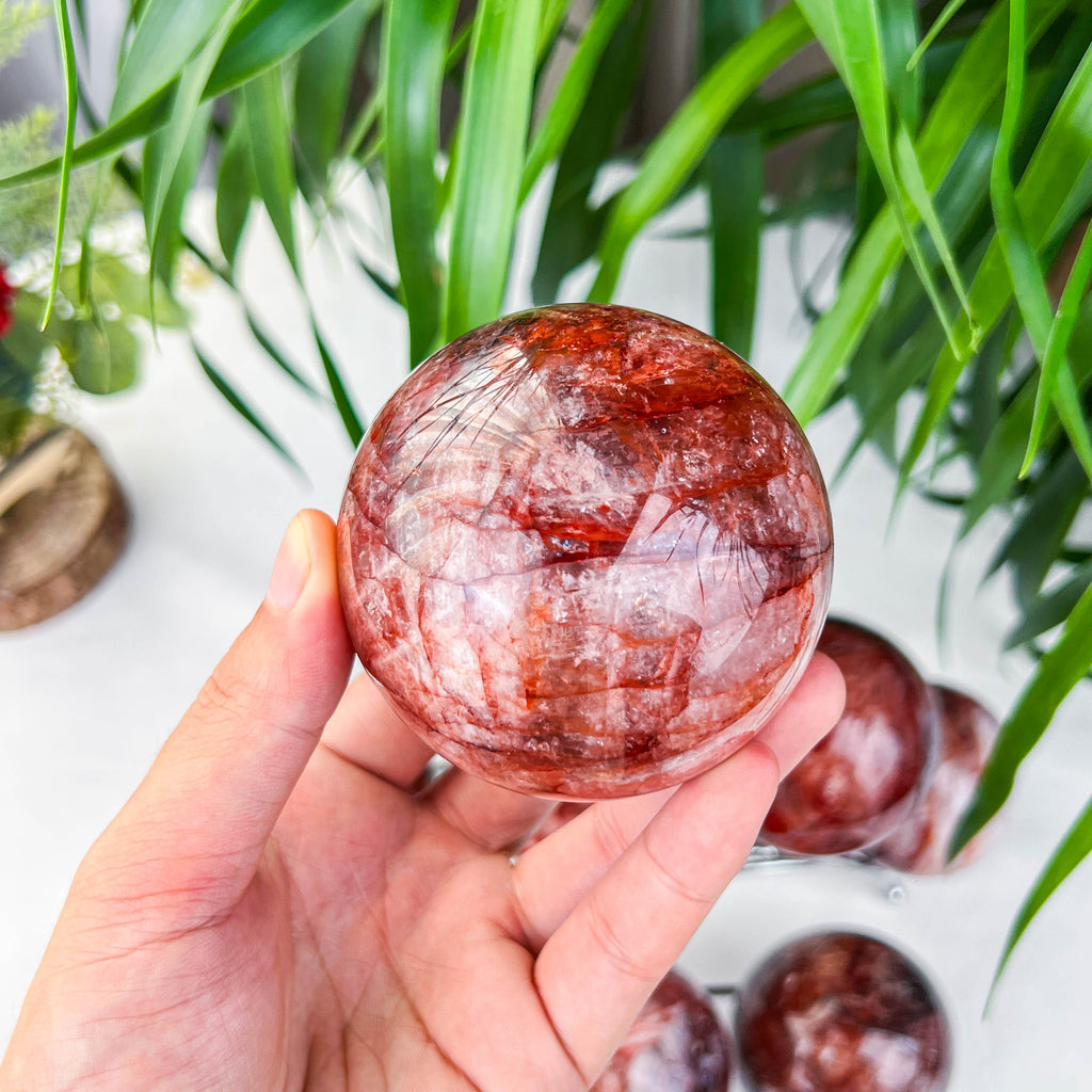 fire quartz sphere