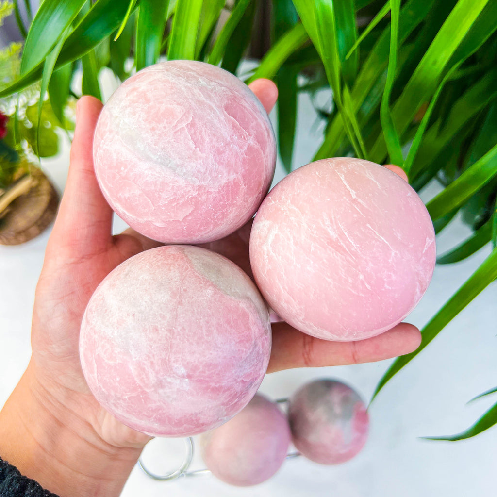 pink opal sphere