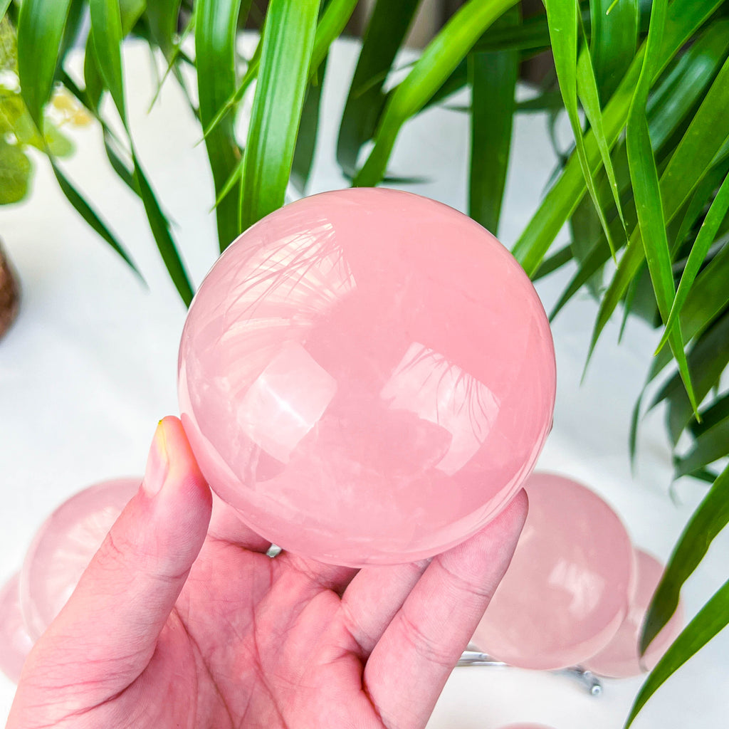 rose quartz sphere