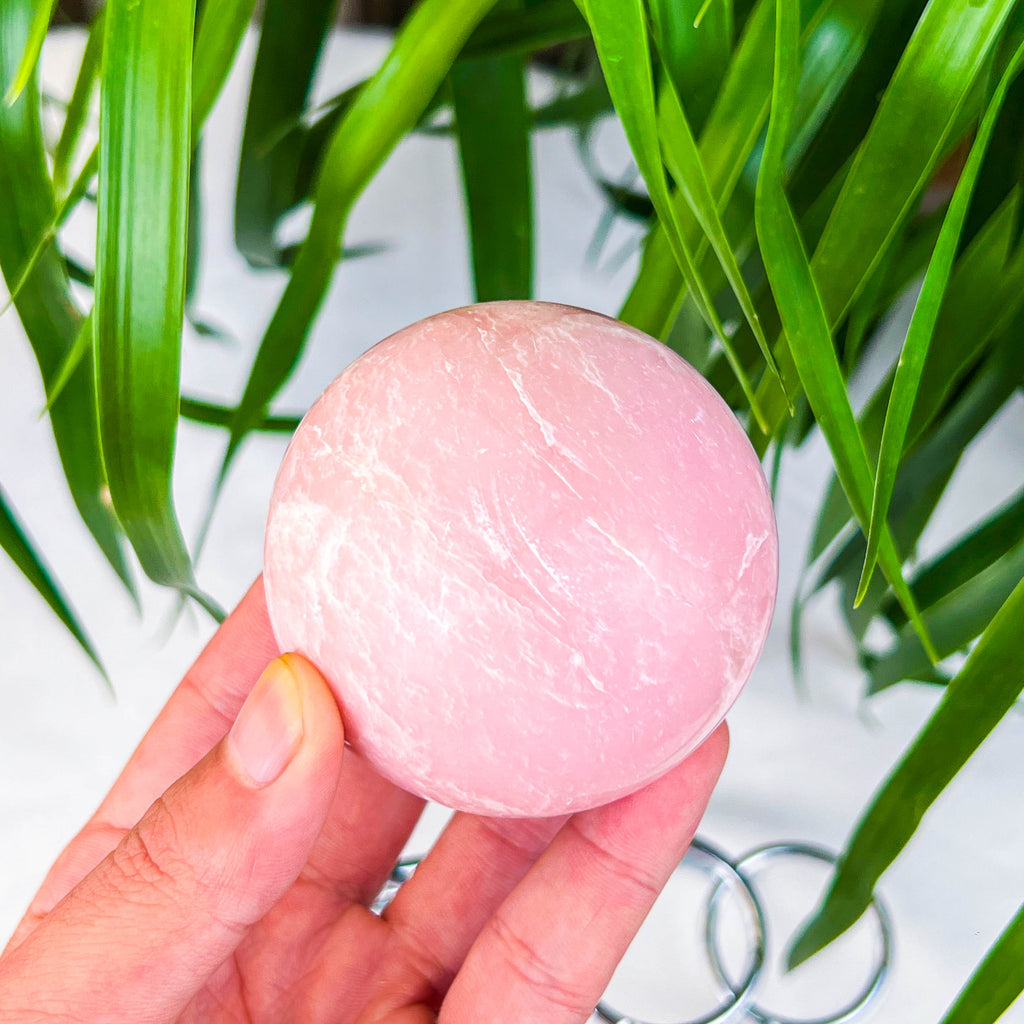 pink opal sphere