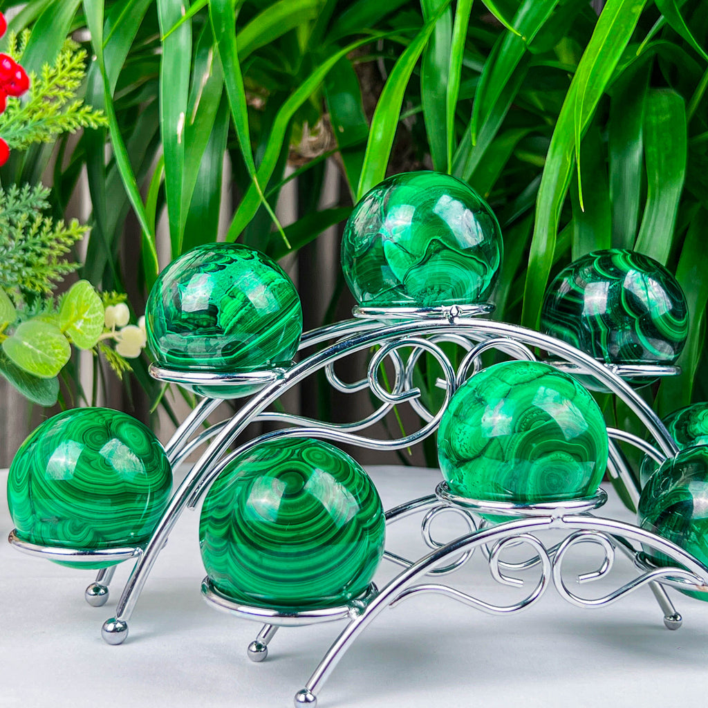 malachite sphere