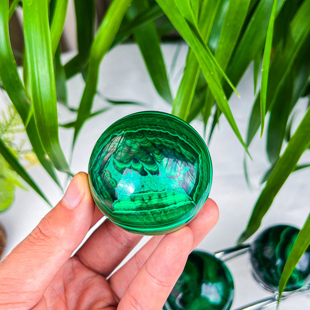 malachite sphere