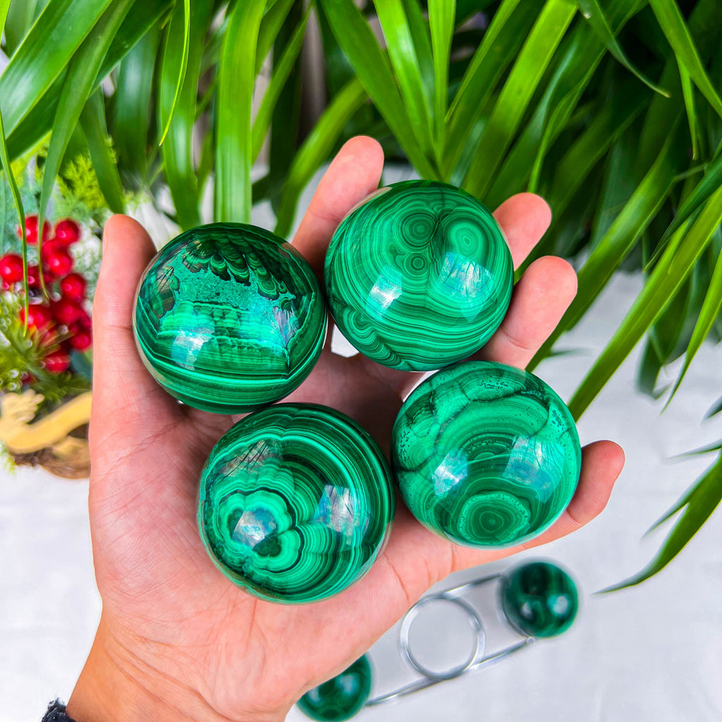 malachite sphere