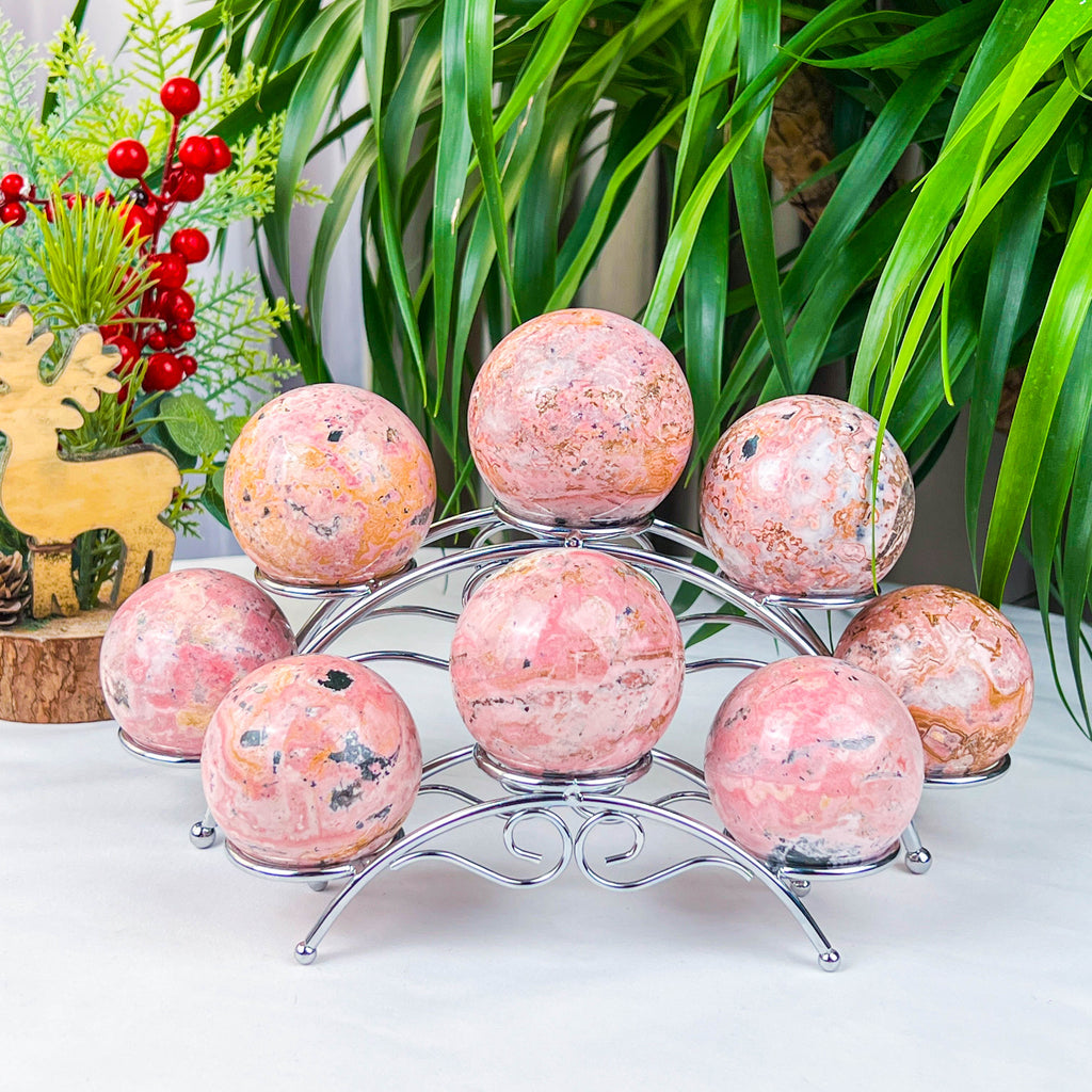 rhodochrosite sphere