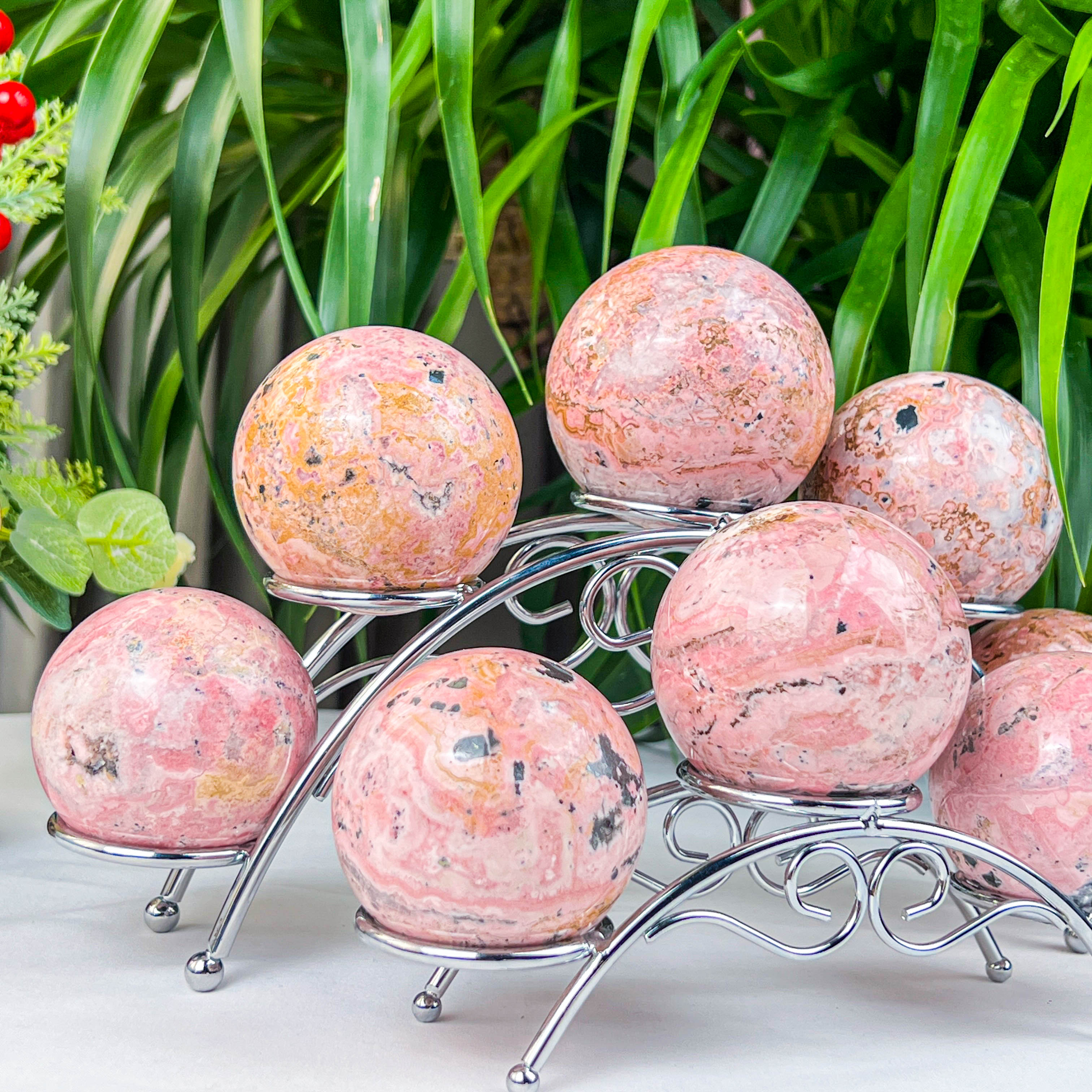 rhodochrosite sphere