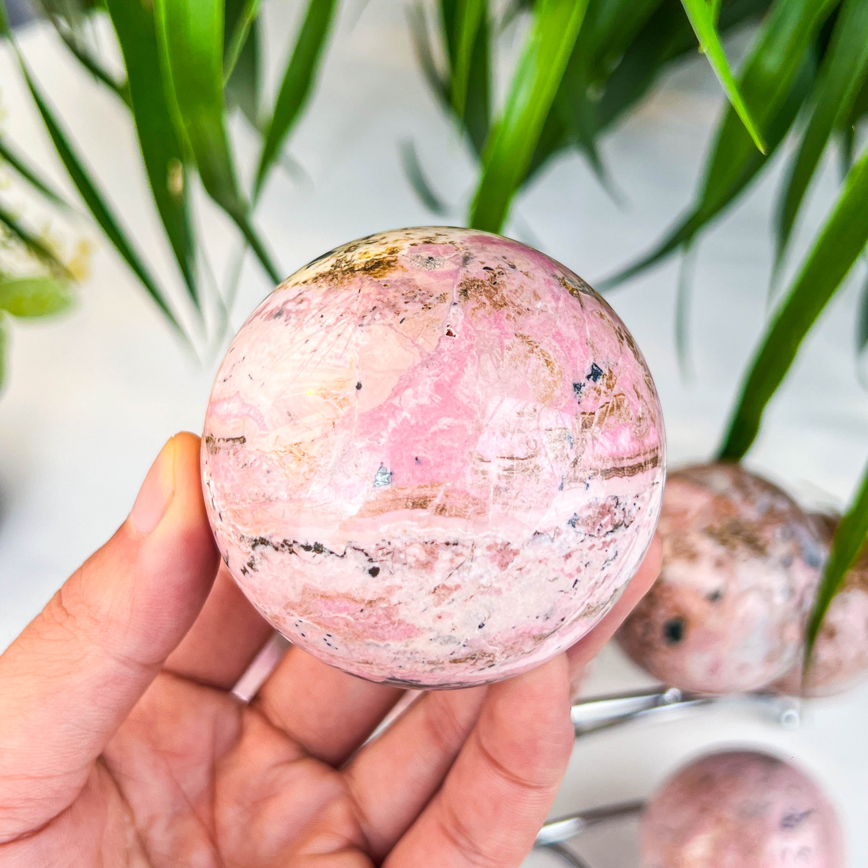 rhodochrosite sphere