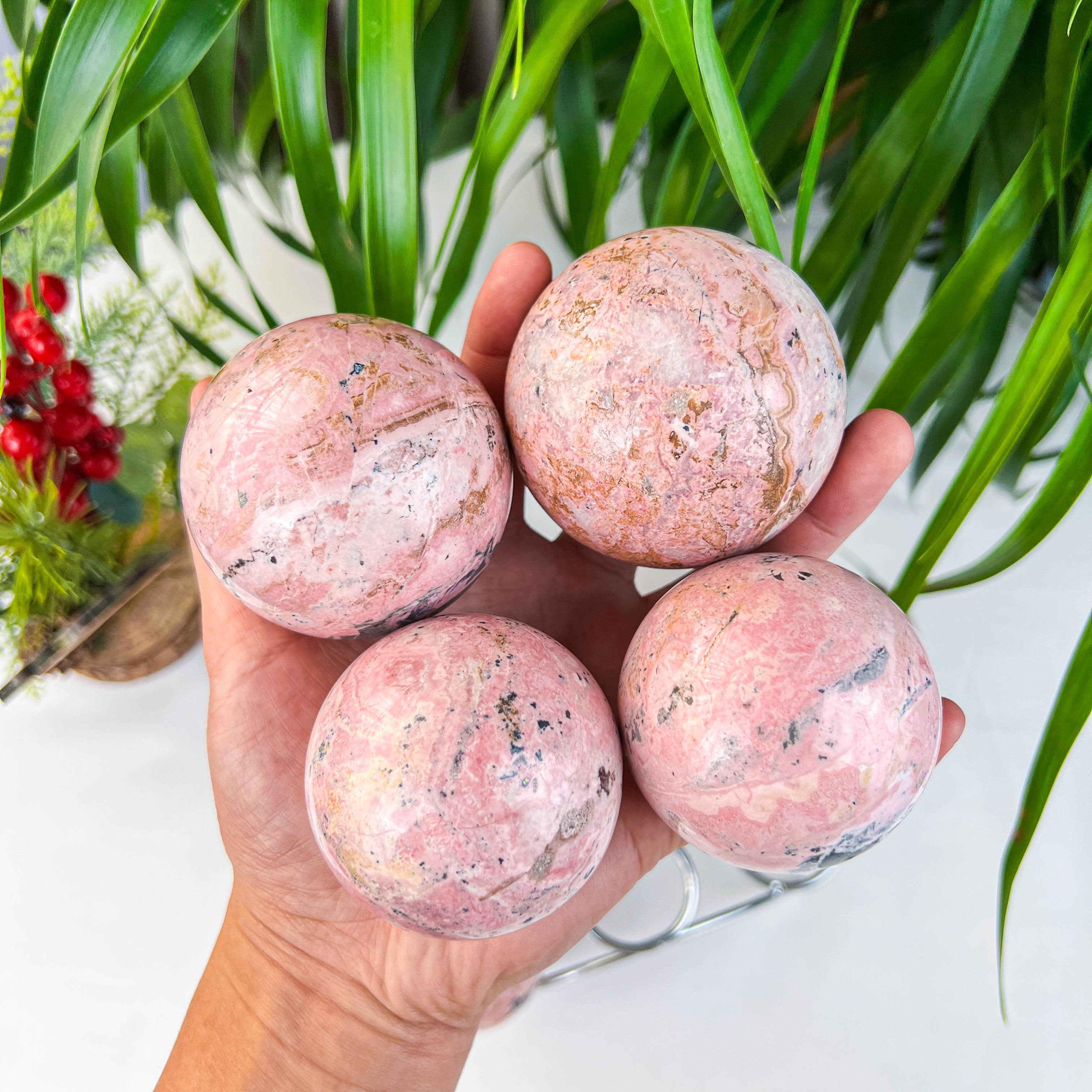 rhodochrosite sphere