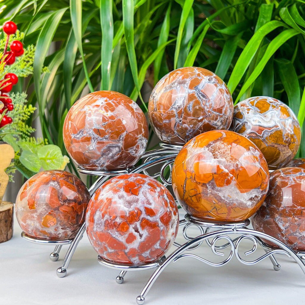 pink agate sphere