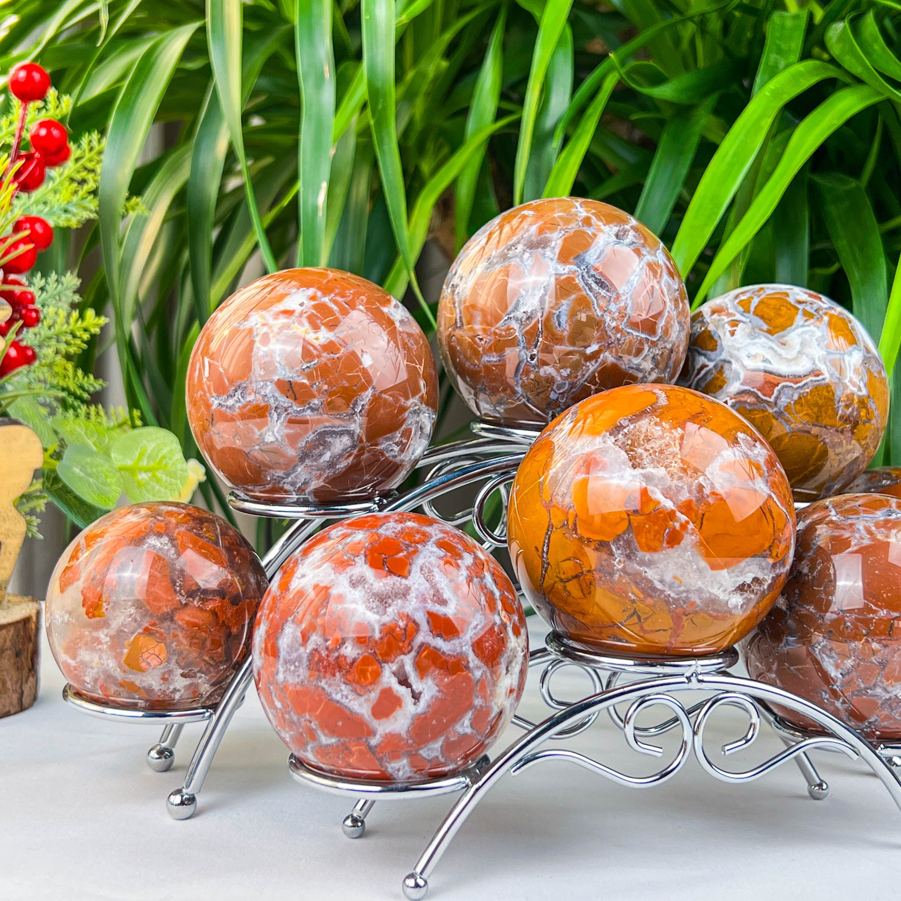 pink agate sphere