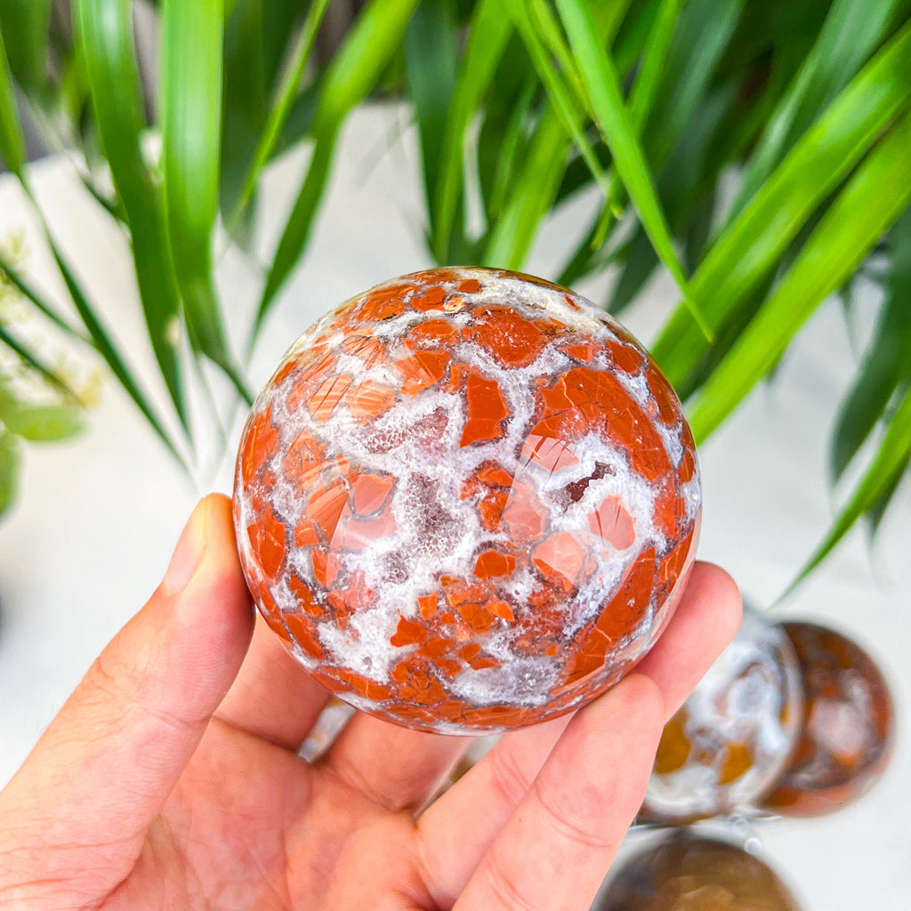 pink agate sphere