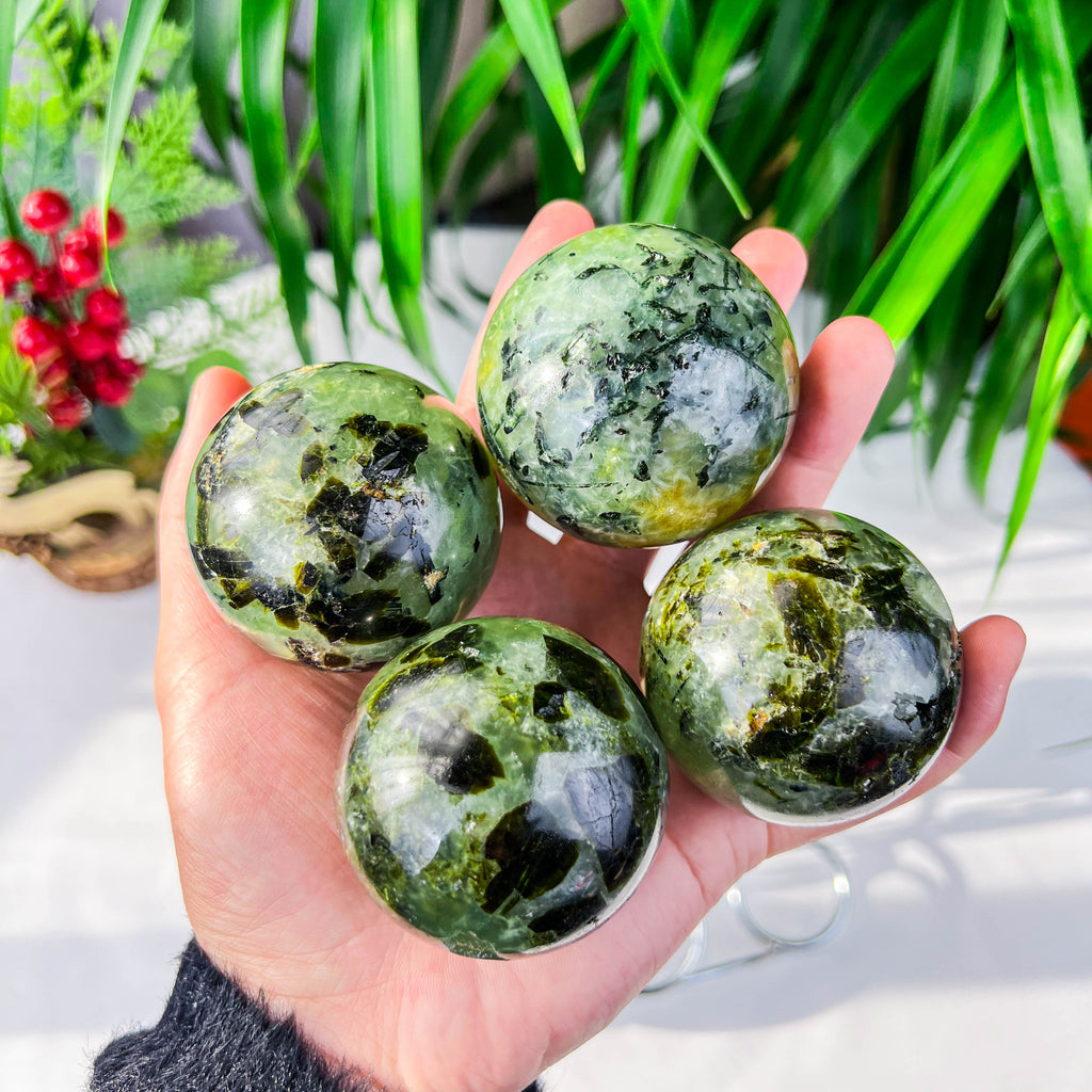 prehnite sphere