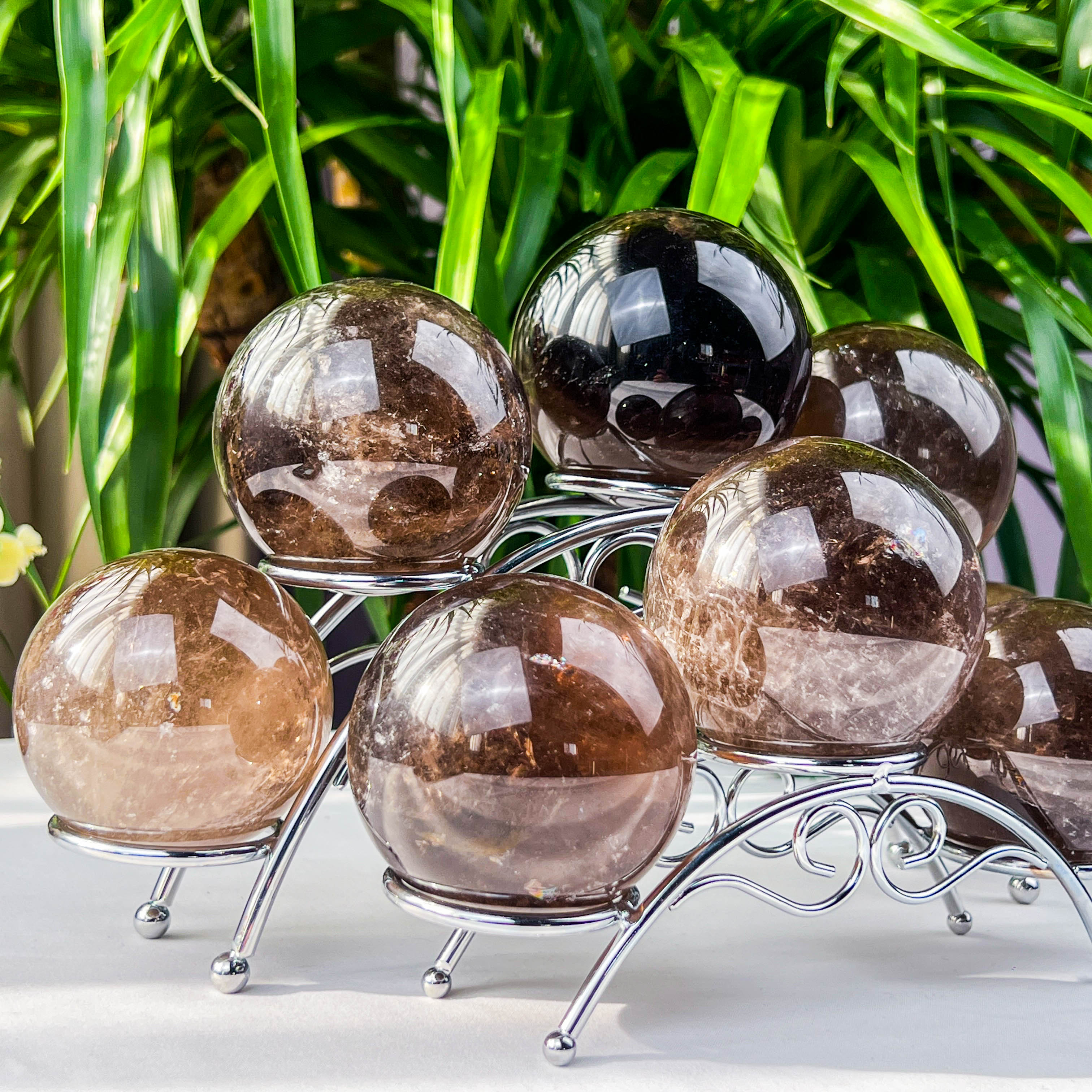 smokey quartz sphere