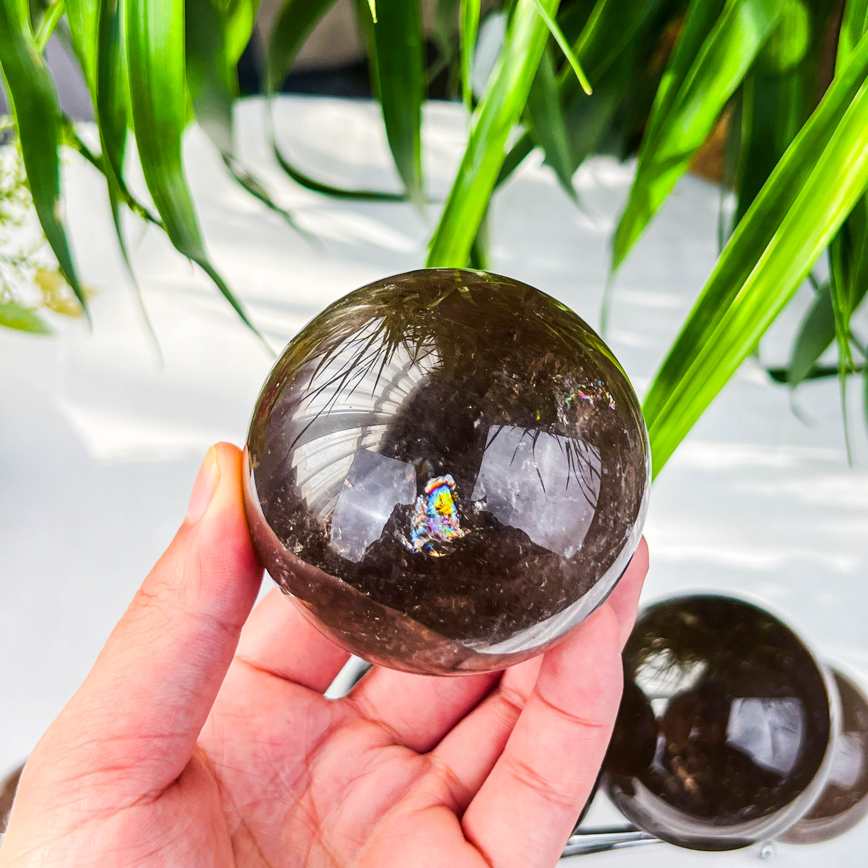 smokey quartz sphere
