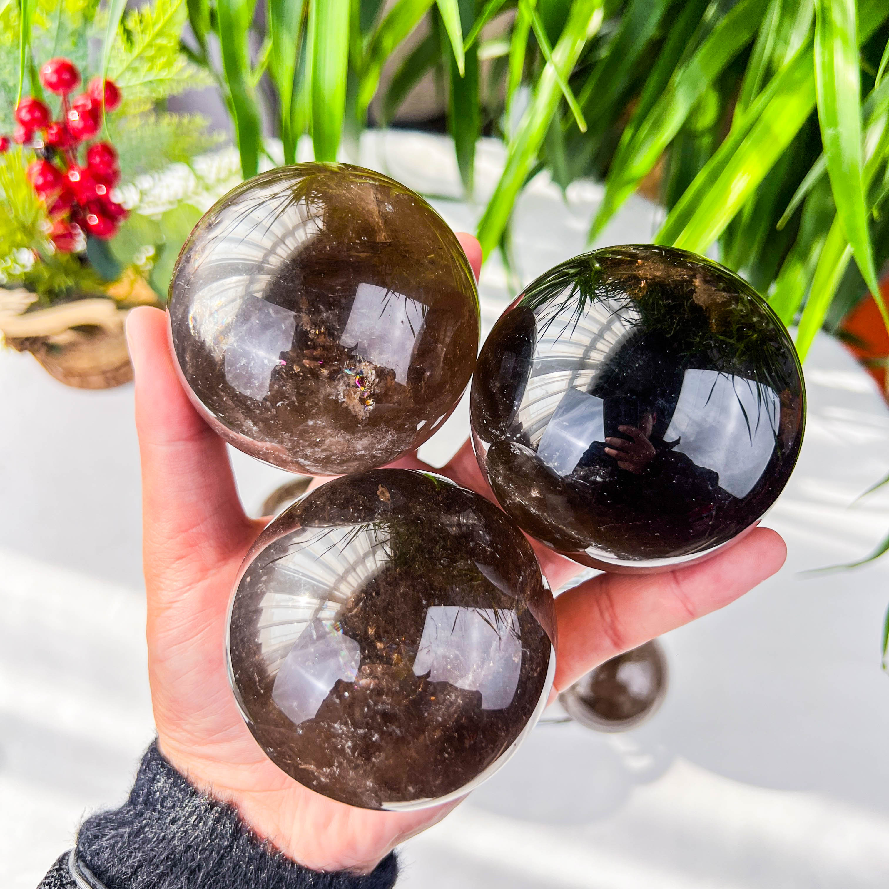 smokey quartz sphere