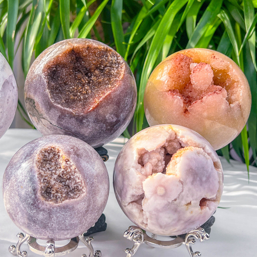 pink amethyst sphere