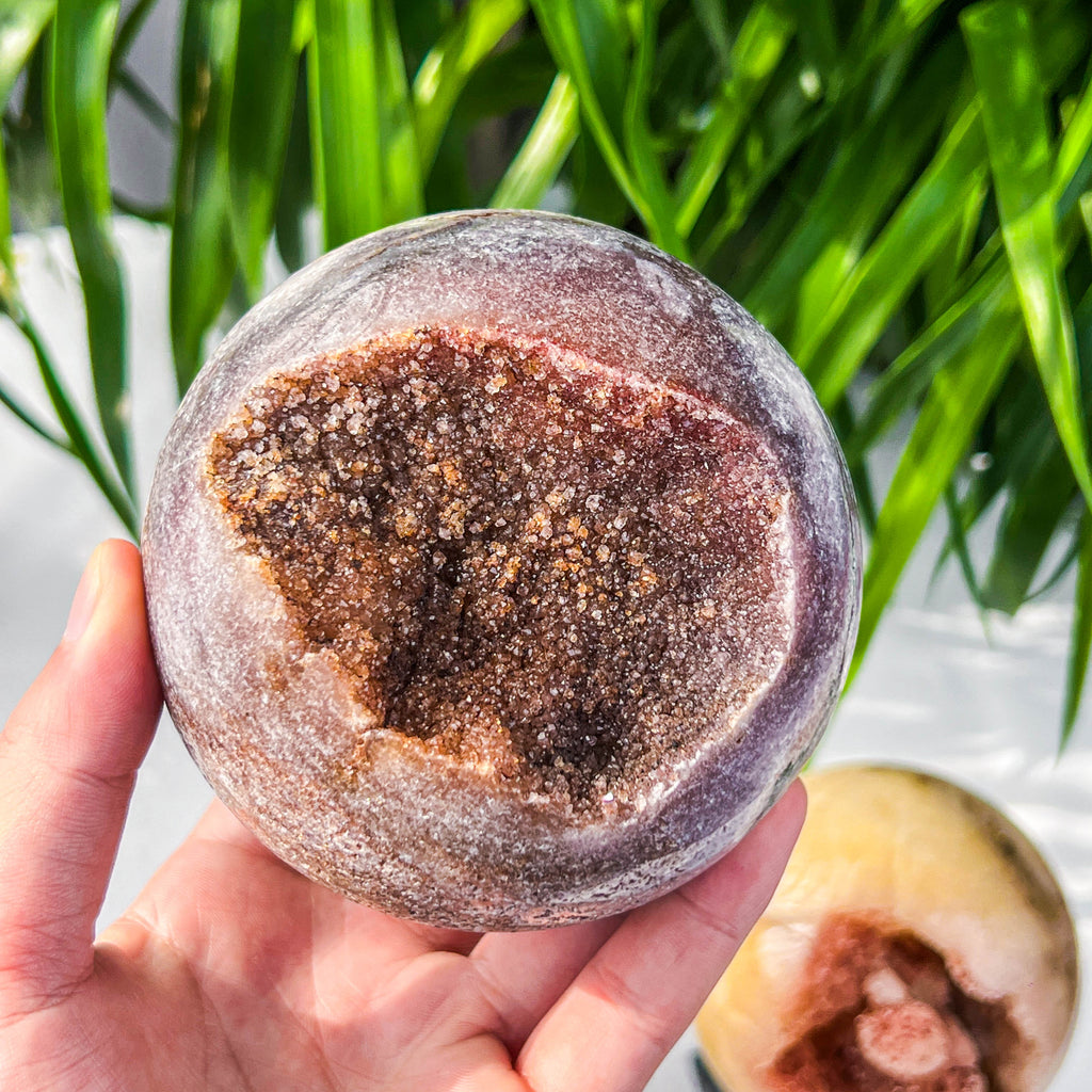 pink amethyst sphere