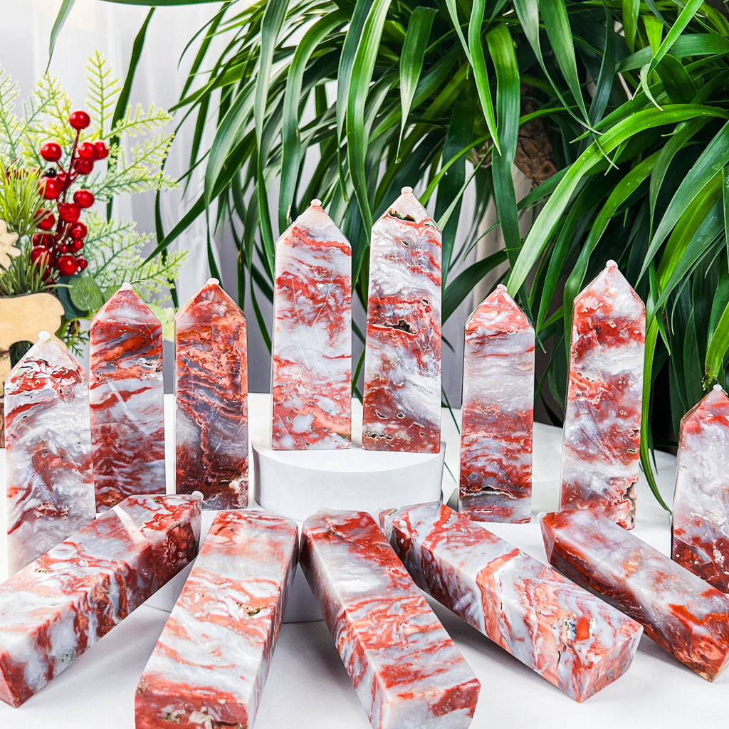 pink agate tower