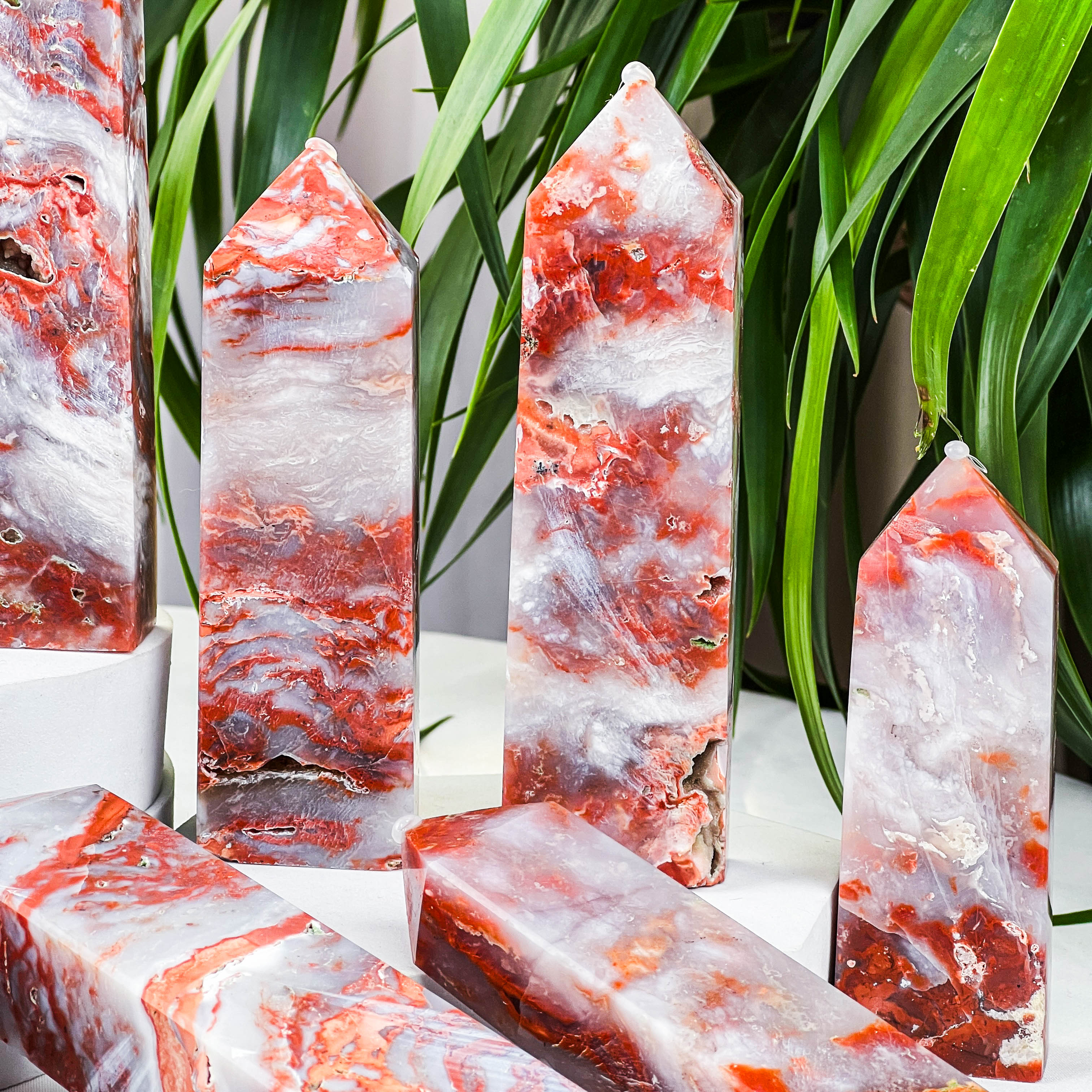 pink agate tower
