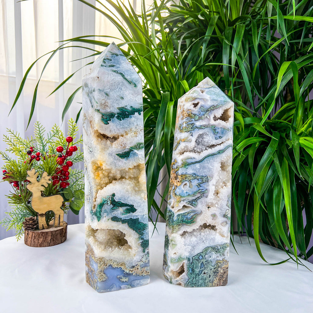 moss agate tower