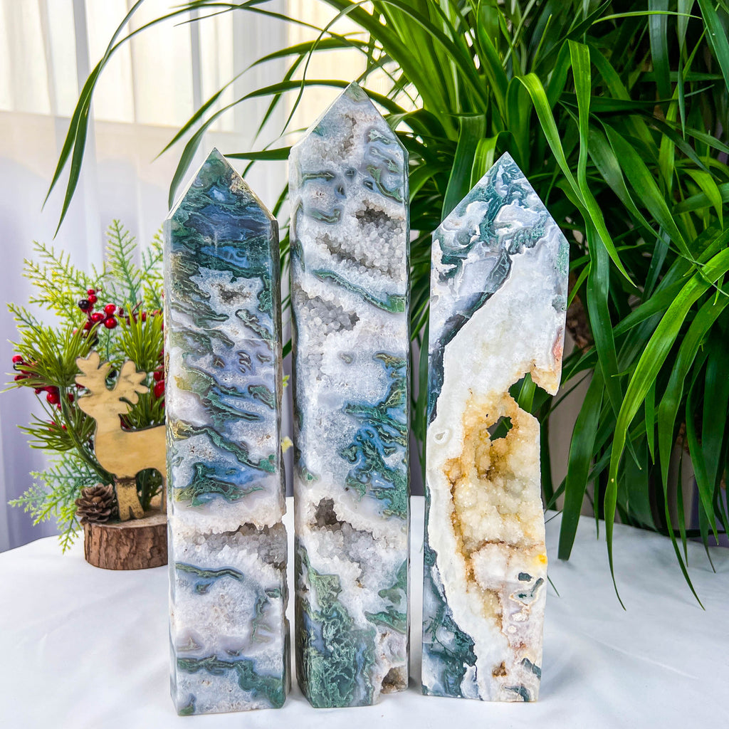 moss agate tower