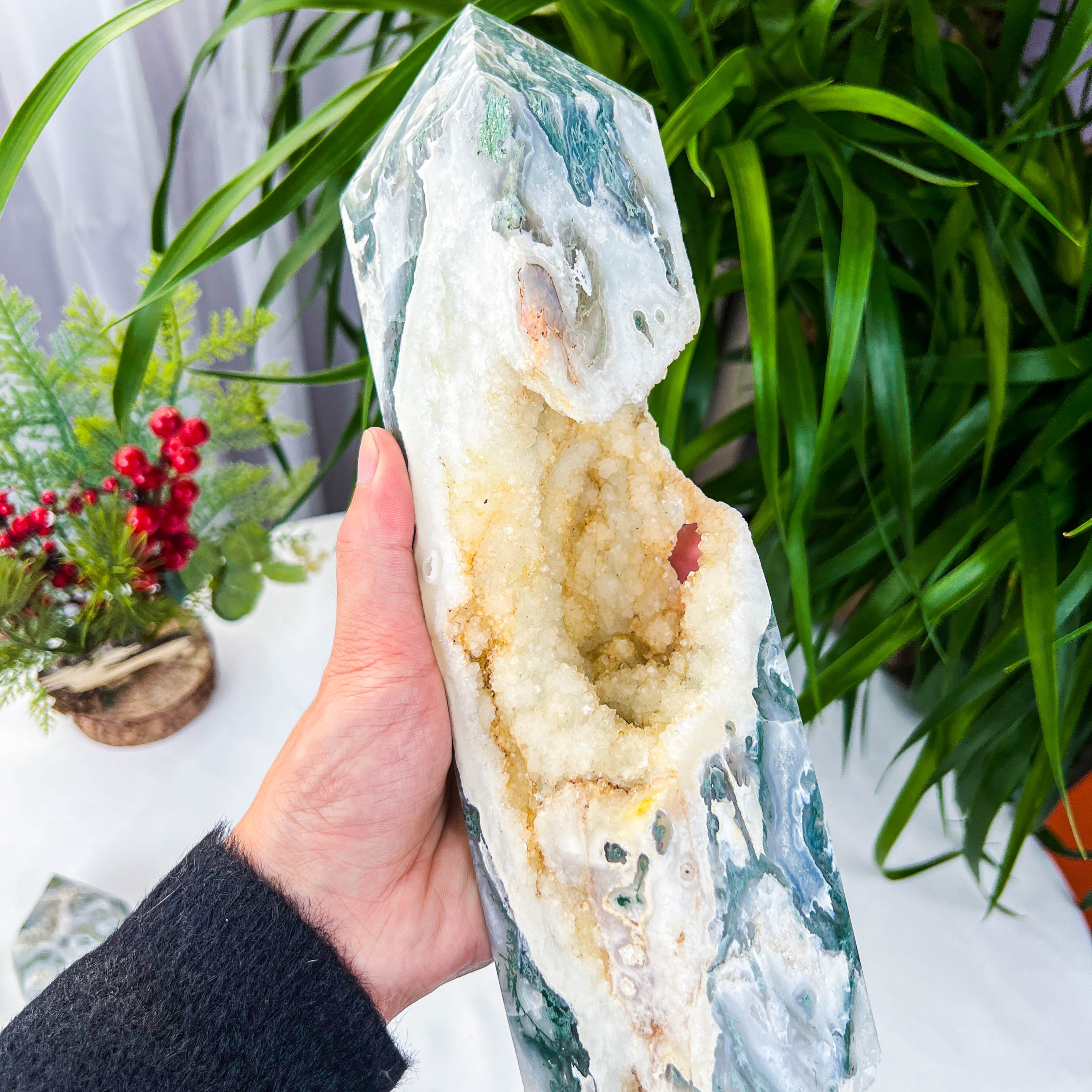 moss agate tower