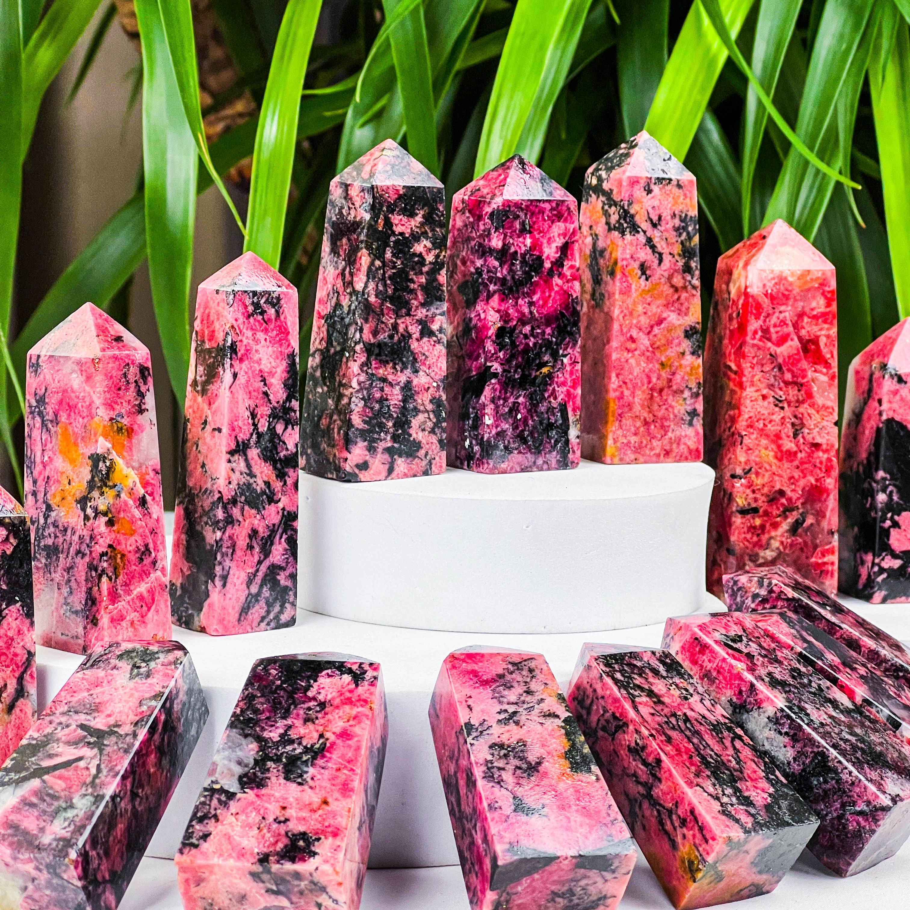 rhodonite tower