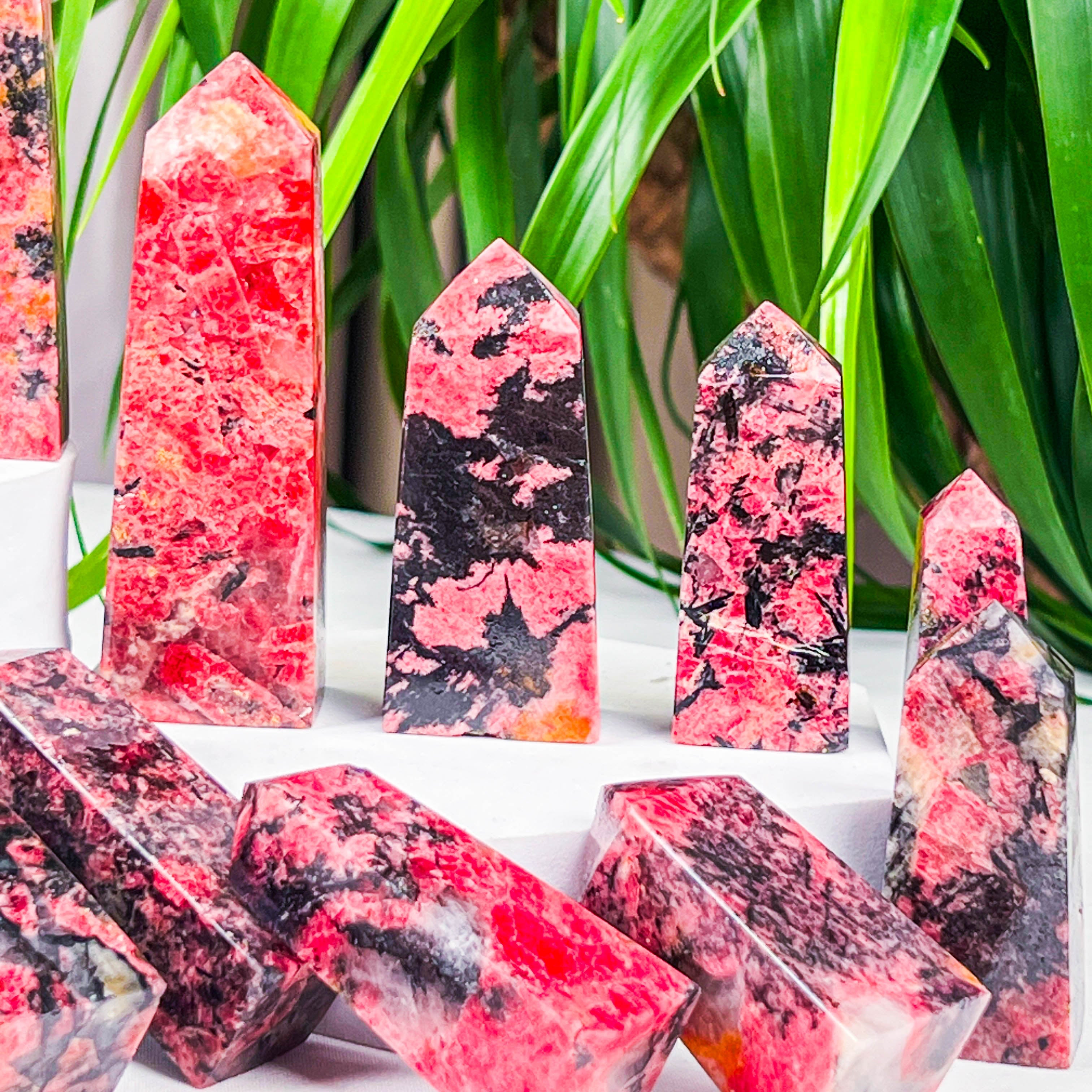 rhodonite tower