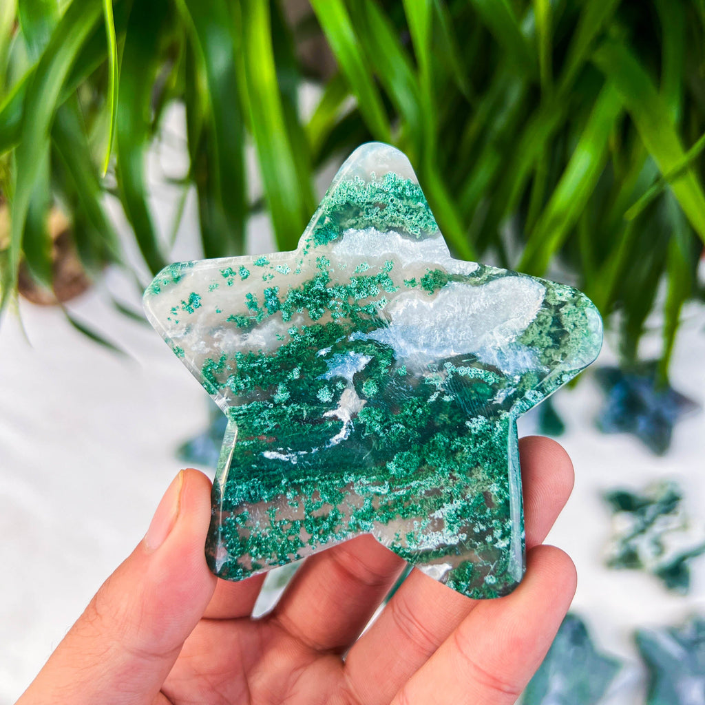 moss agate stars
