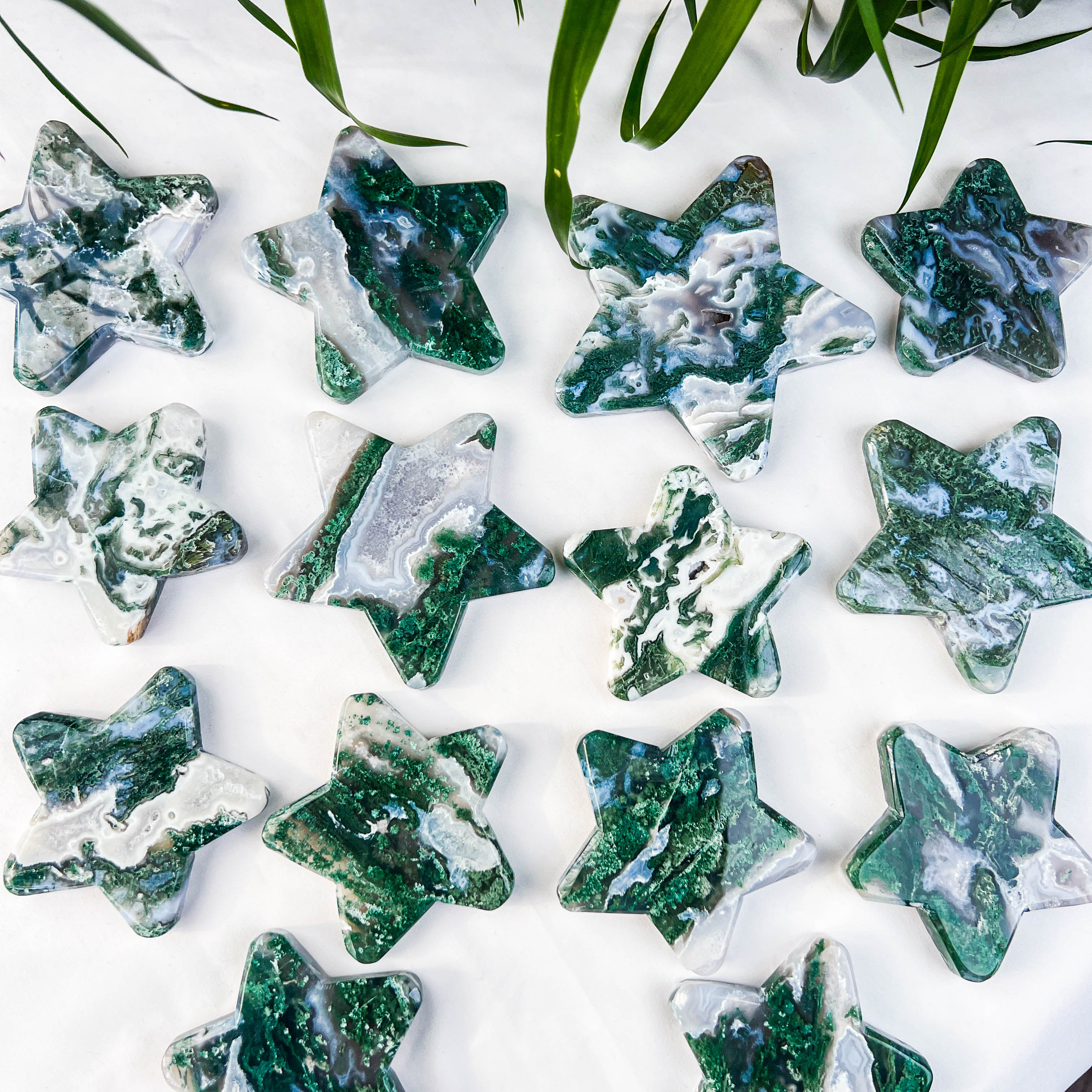 moss agate stars