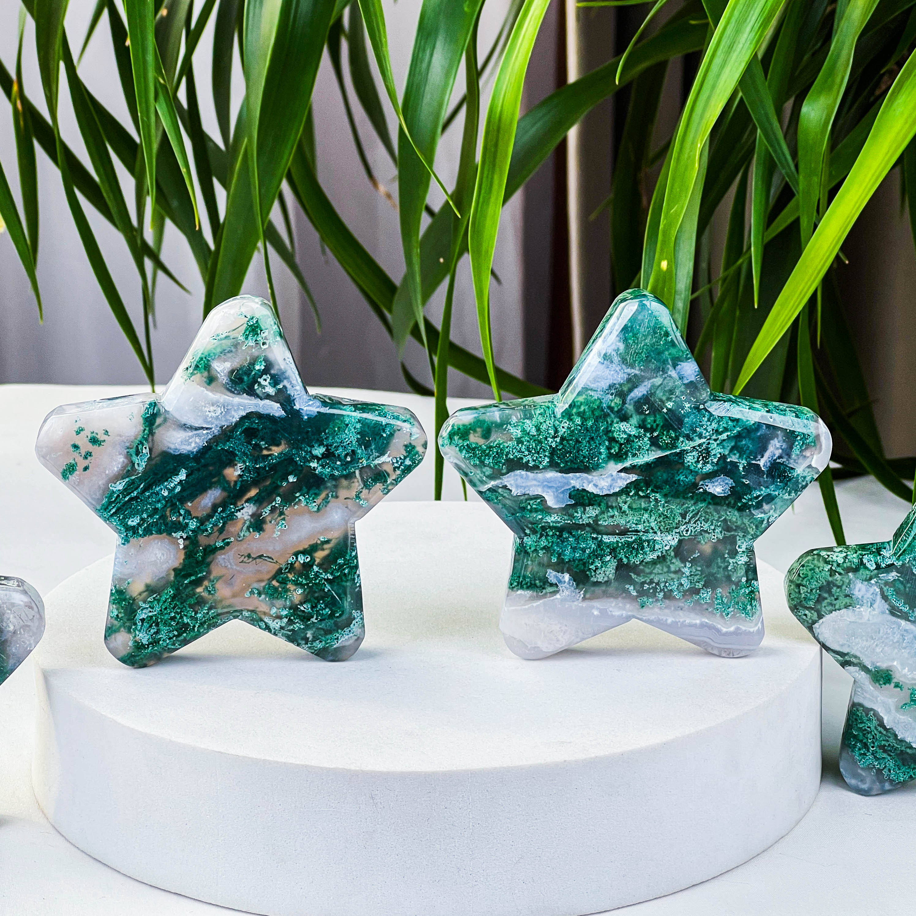 moss agate stars
