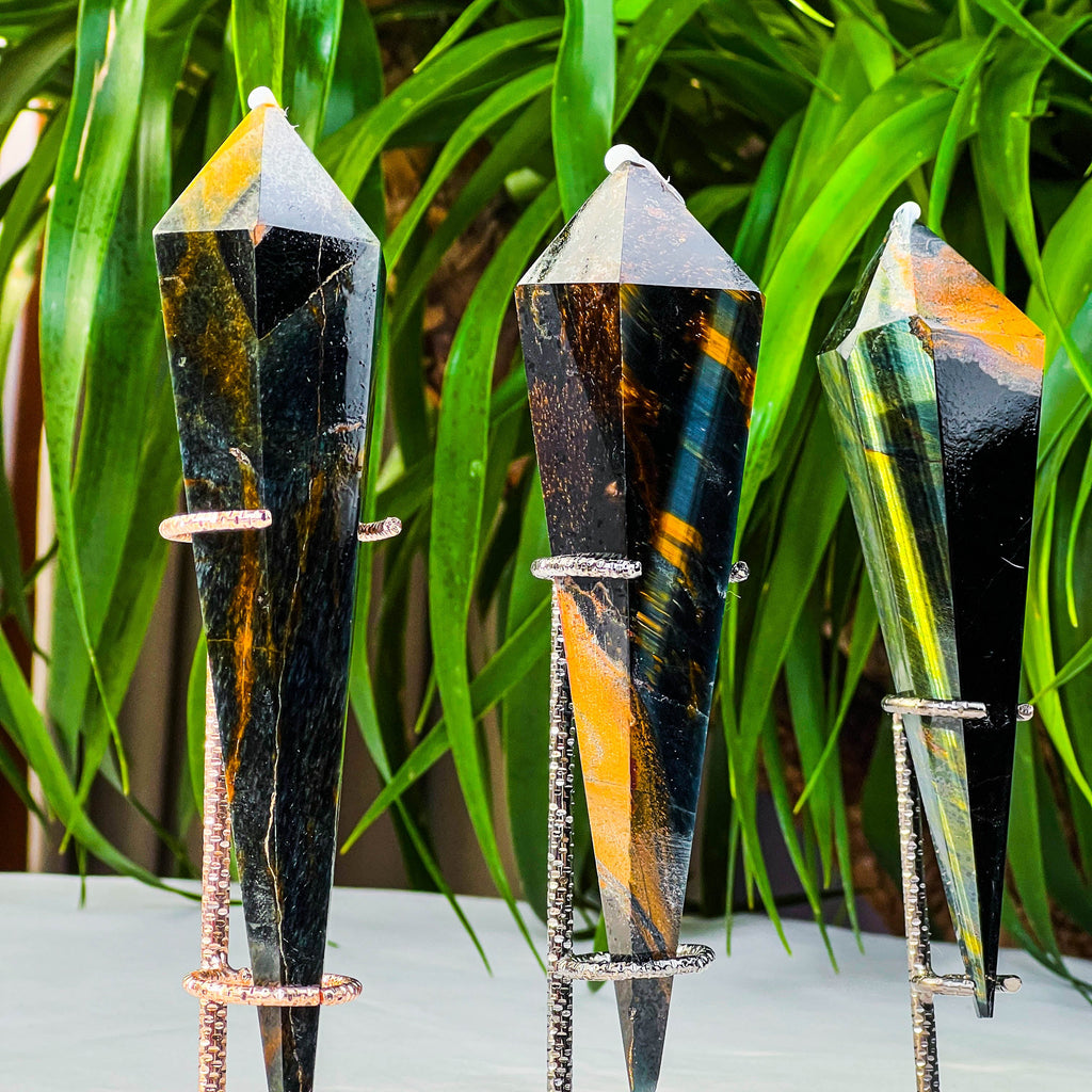 blue tiger eye wand