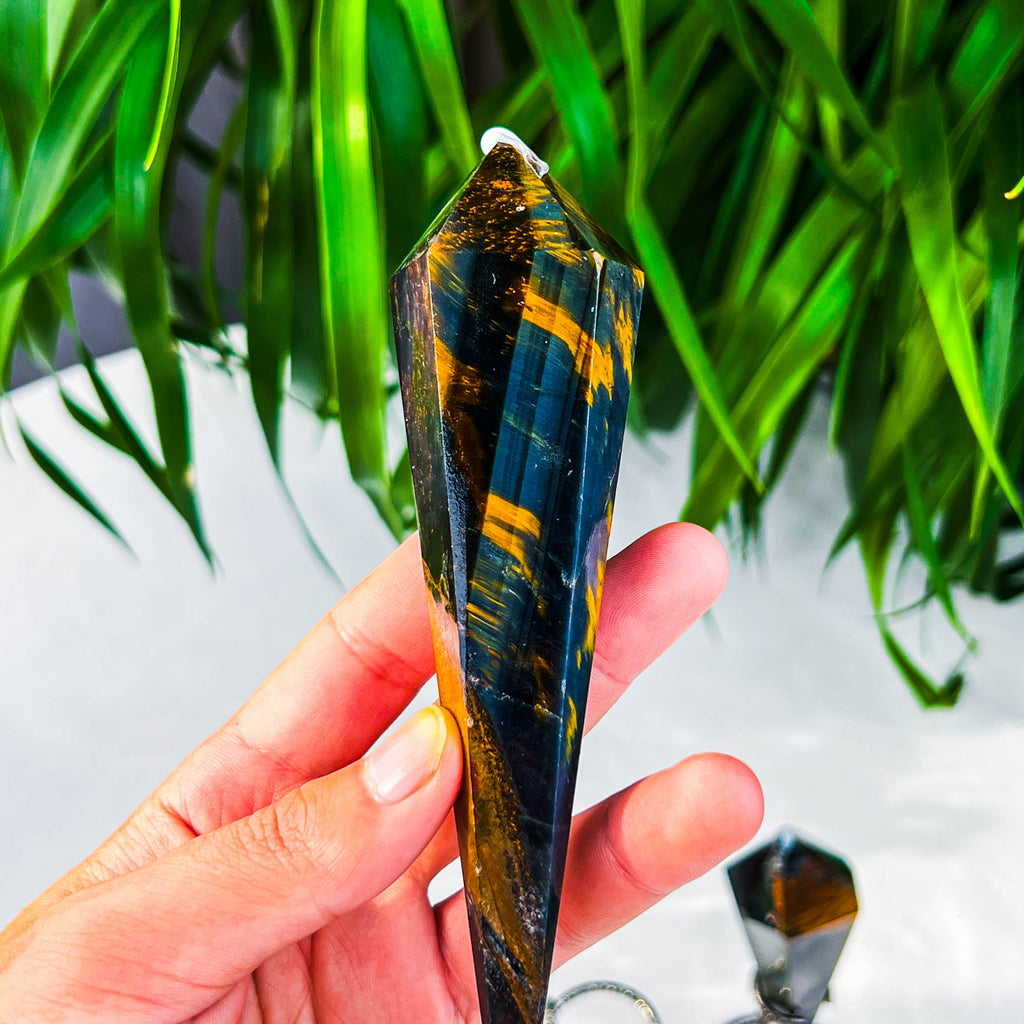 blue tiger eye wand