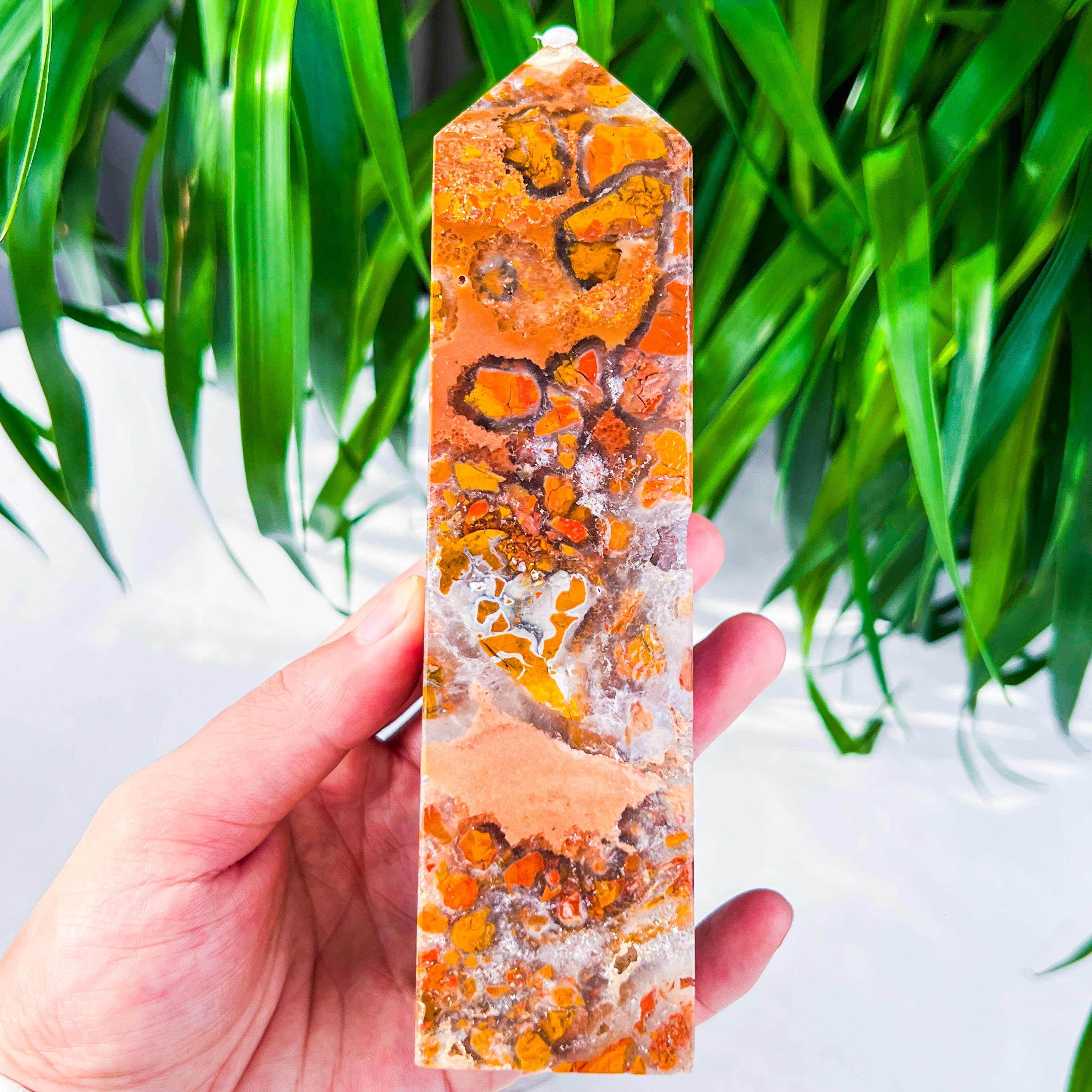 pink agate tower