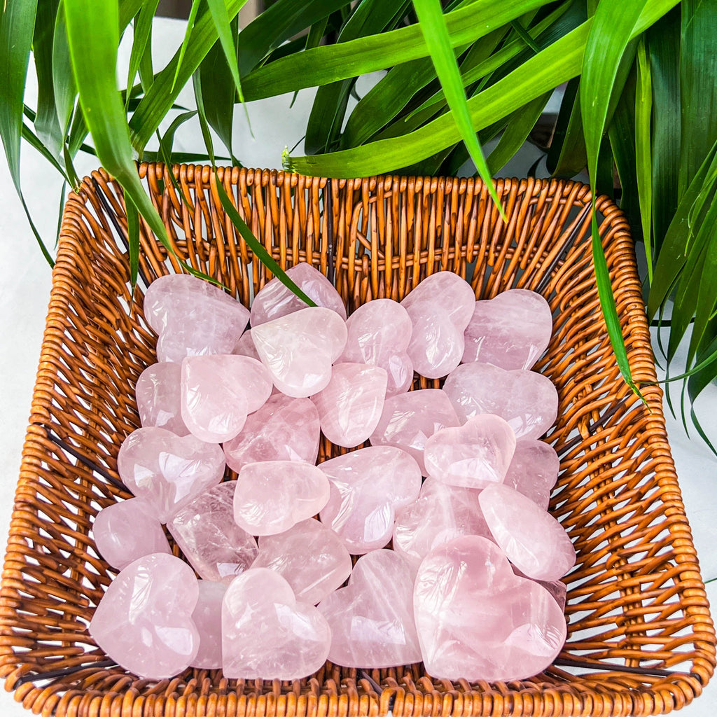 rose quartz heart