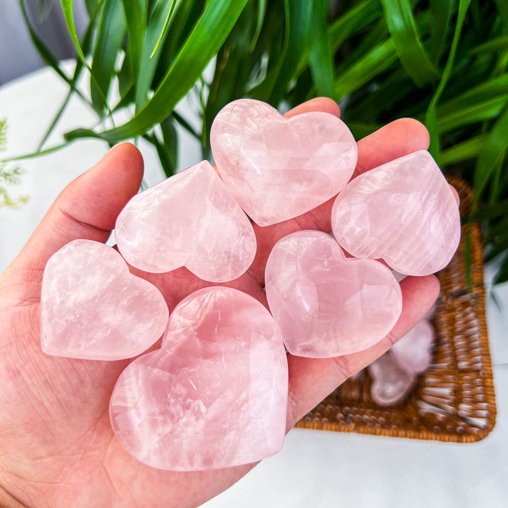rose quartz heart