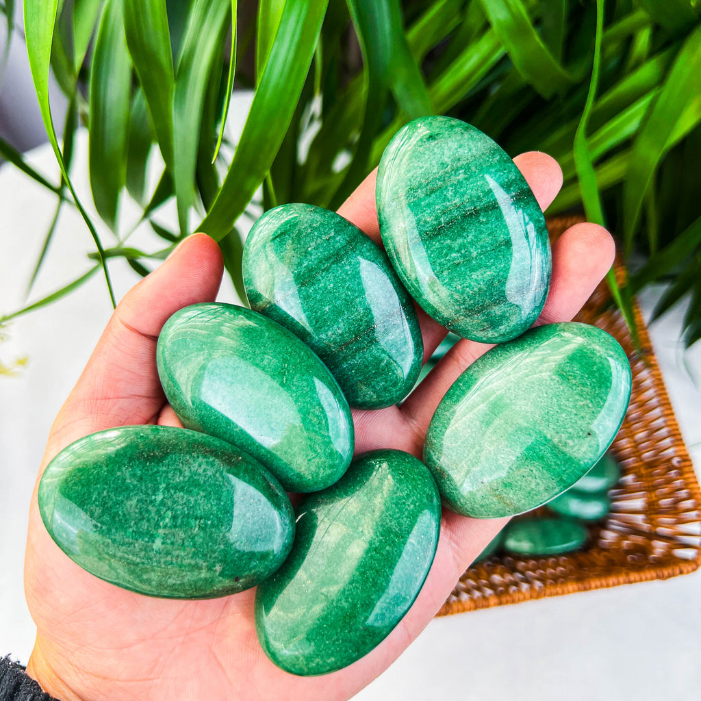 green aventurine palm