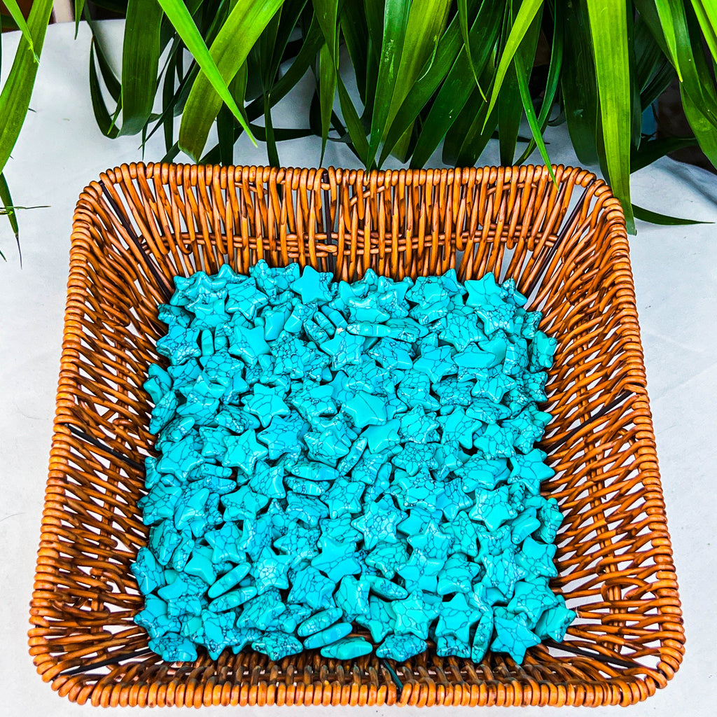 green tourquoise stars