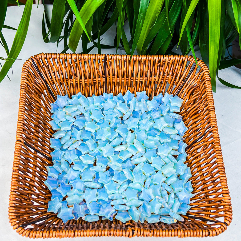 white opalite stars