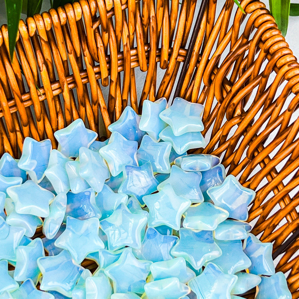white opalite stars