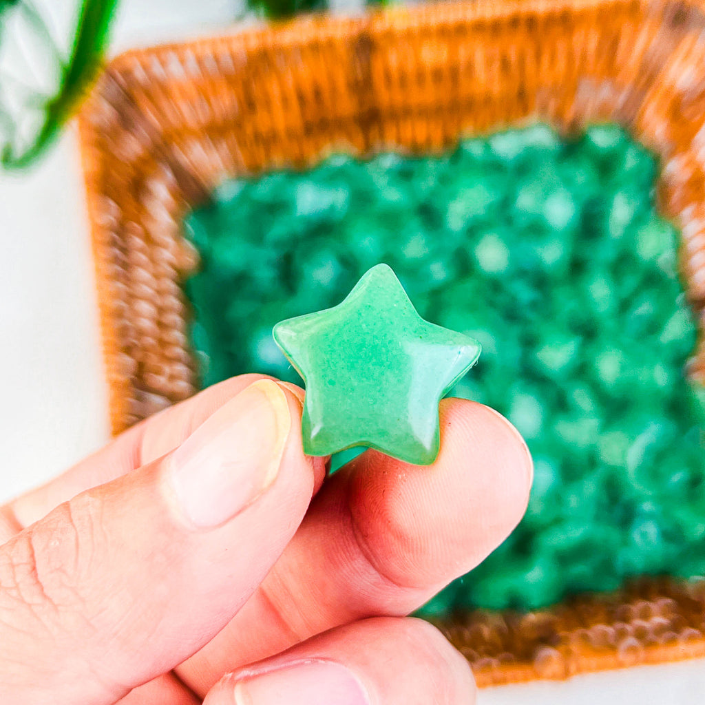 green aventurine stars