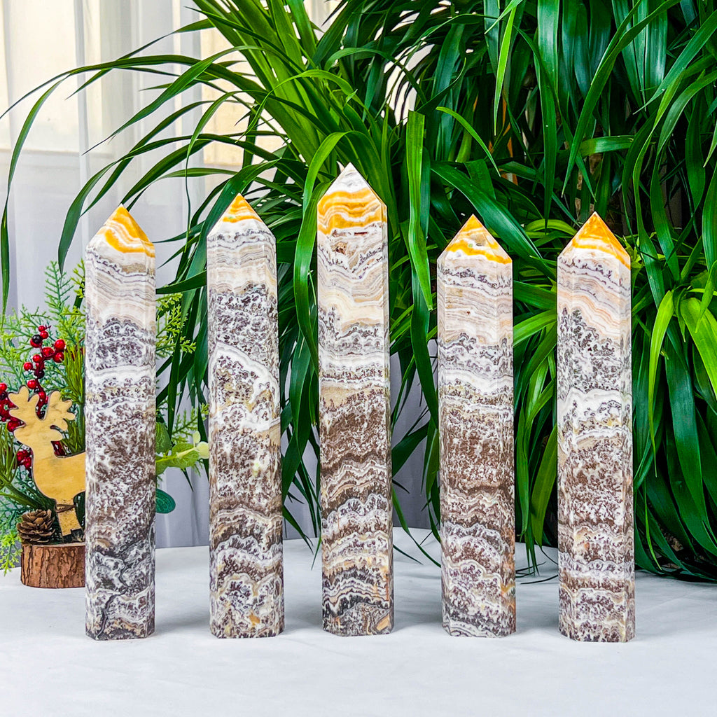 yellow calcite tower