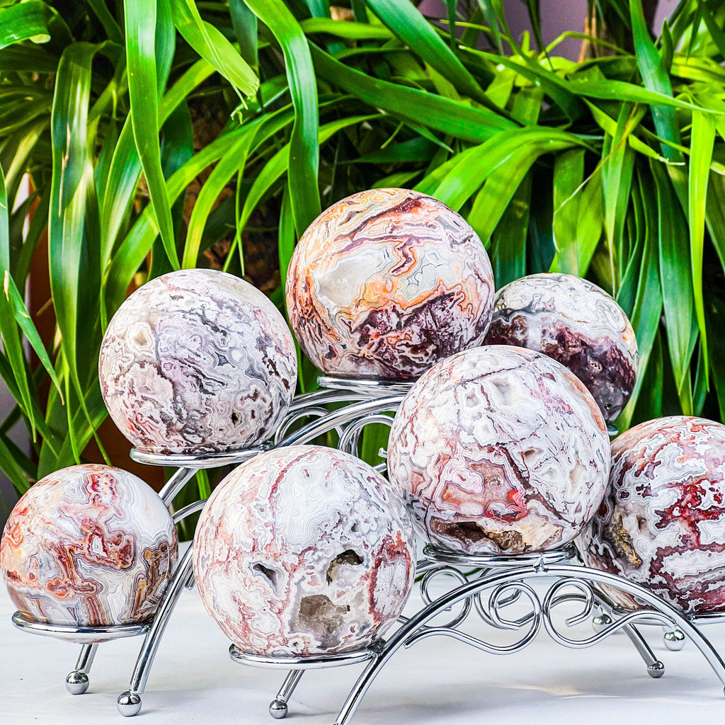 Mexican agate sphere