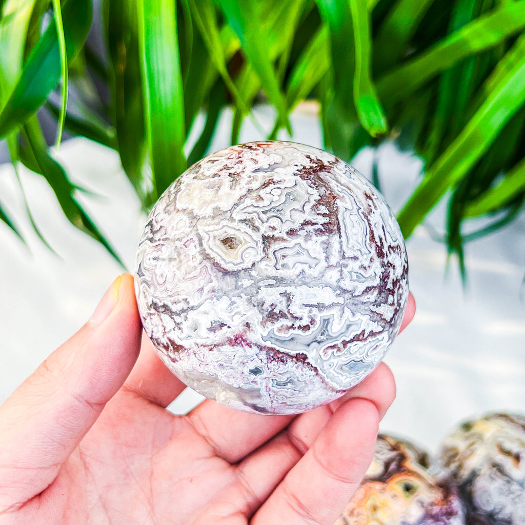 Mexican agate sphere