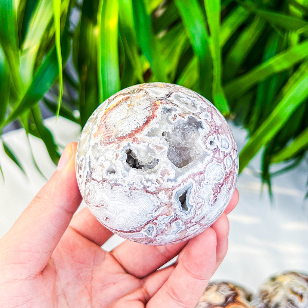 Mexican agate sphere